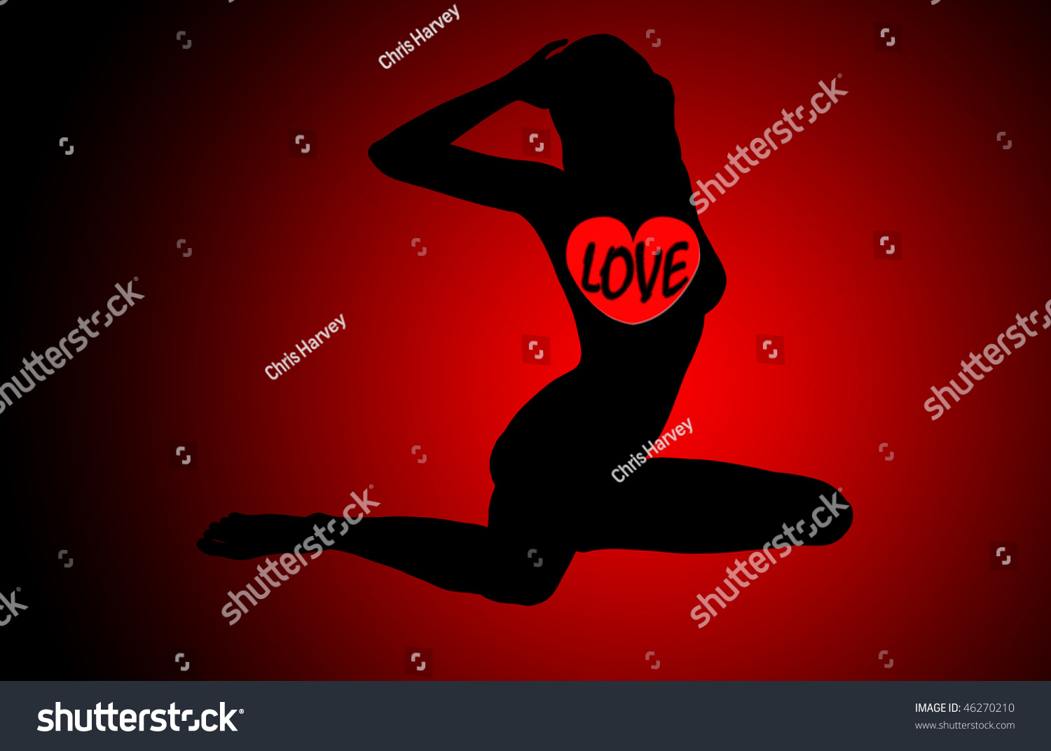 Silhouette Sexy Women Stock Illustration 46270210 0449