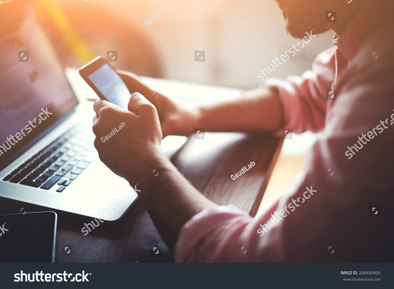 smartphone and laptop