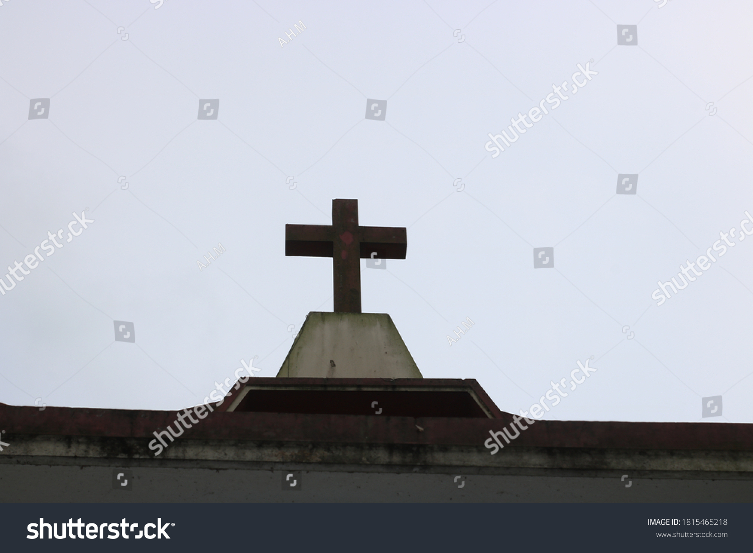 Silhouette Photo Cross On Church Roof Stock Photo 1815465218 | Shutterstock