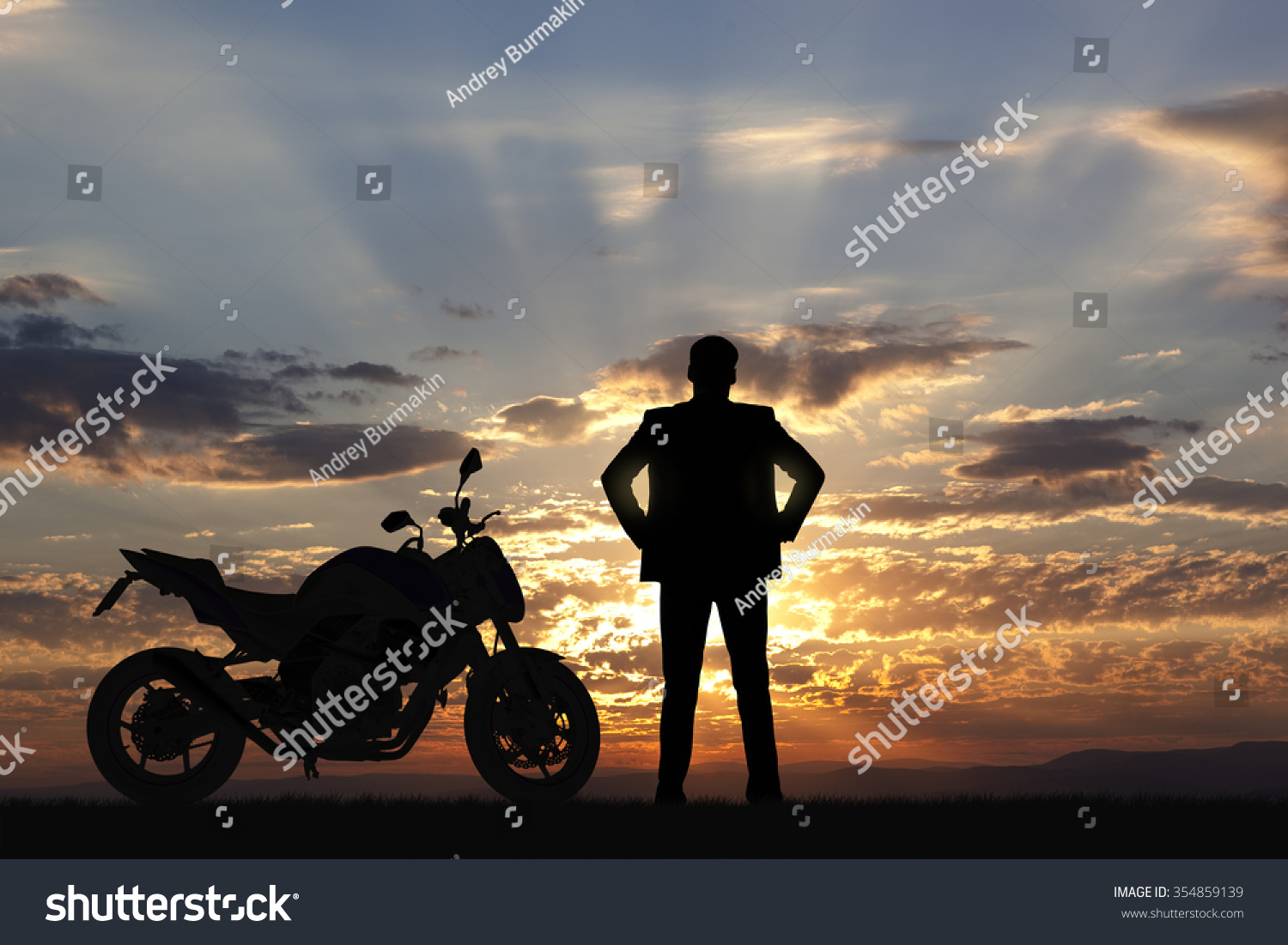 bike and man