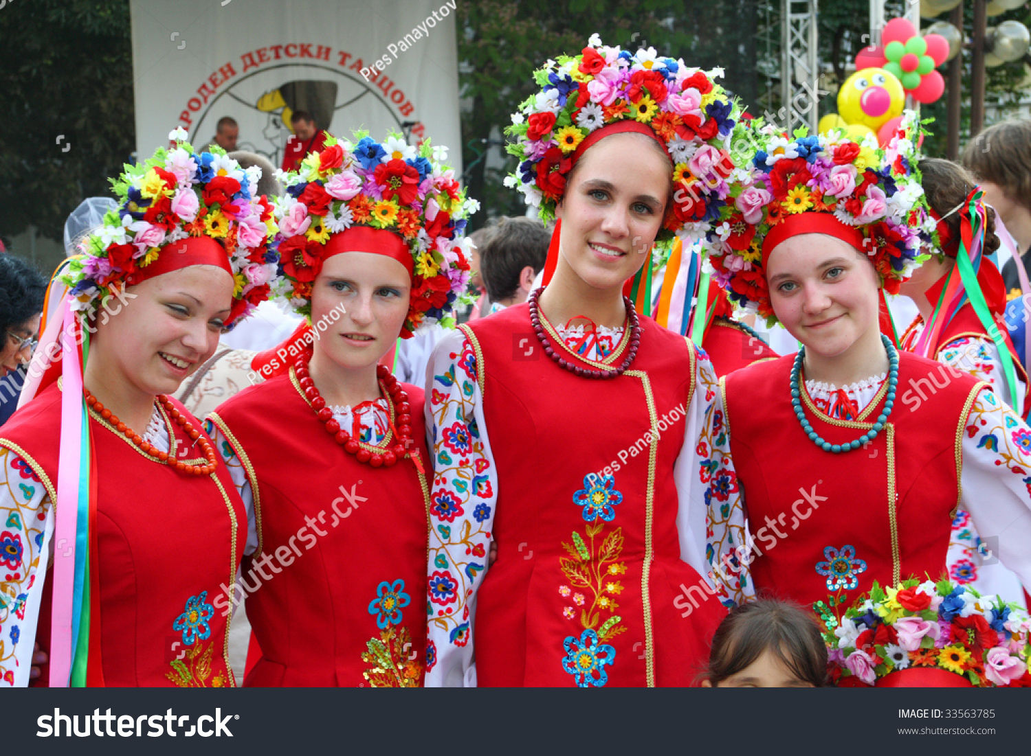 Silistra, Bulgaria - July 10. Children In Folklore Costumes From ...