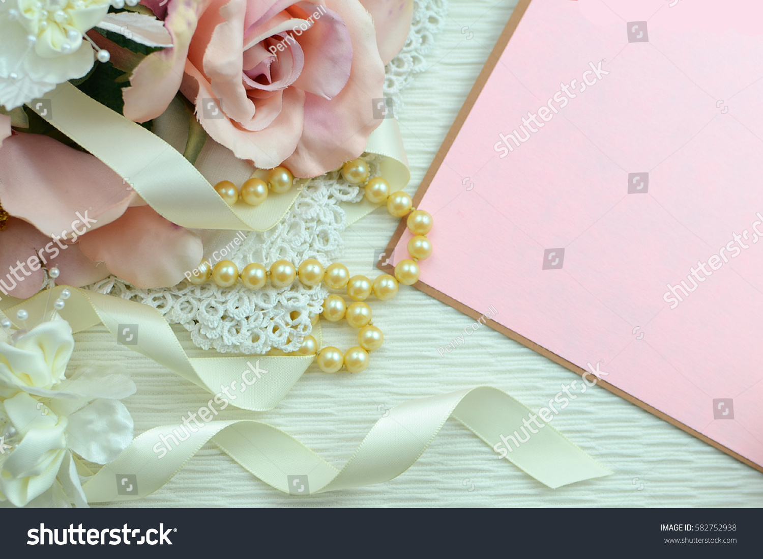 blush colored satin ribbon
