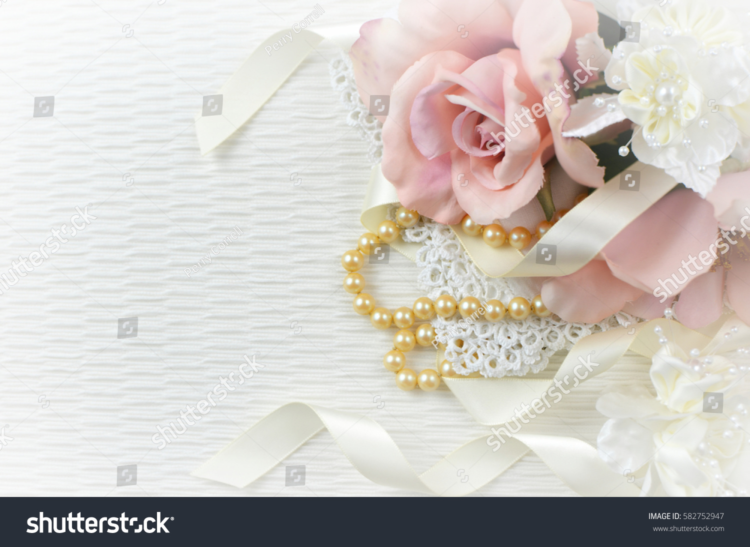 blush colored satin ribbon