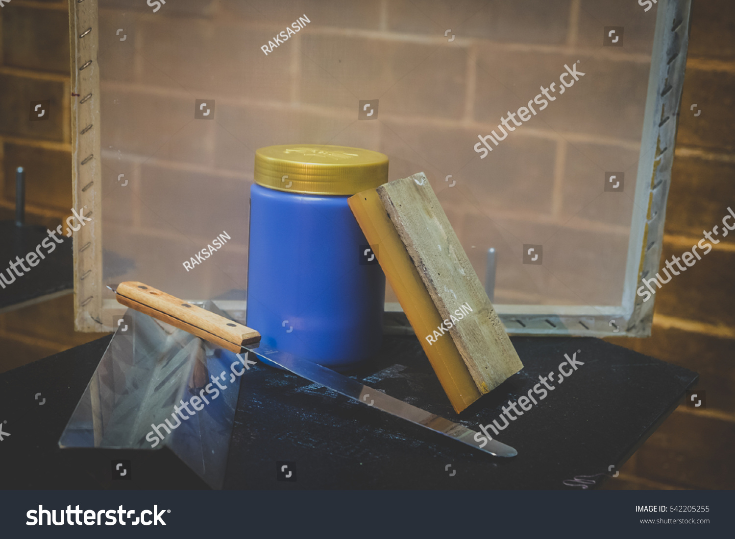 Silkscreen Tools Stock Photo 642205255 Shutterstock