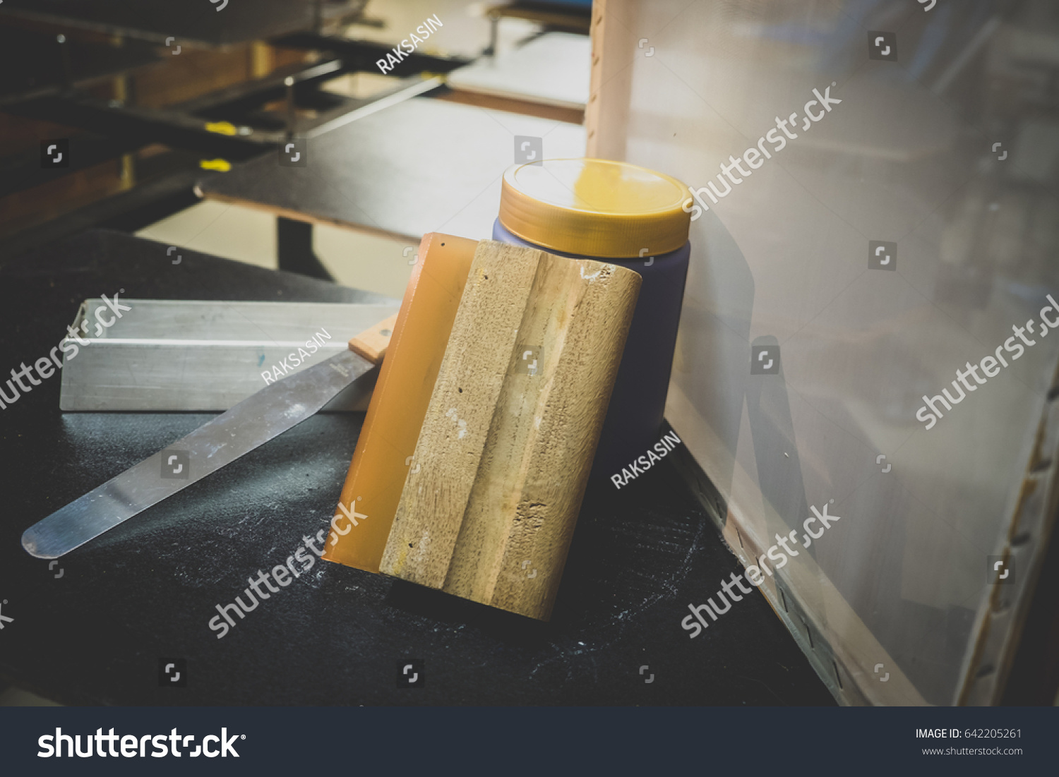 Silkscreen Tools Stock Photo 642205261 Shutterstock