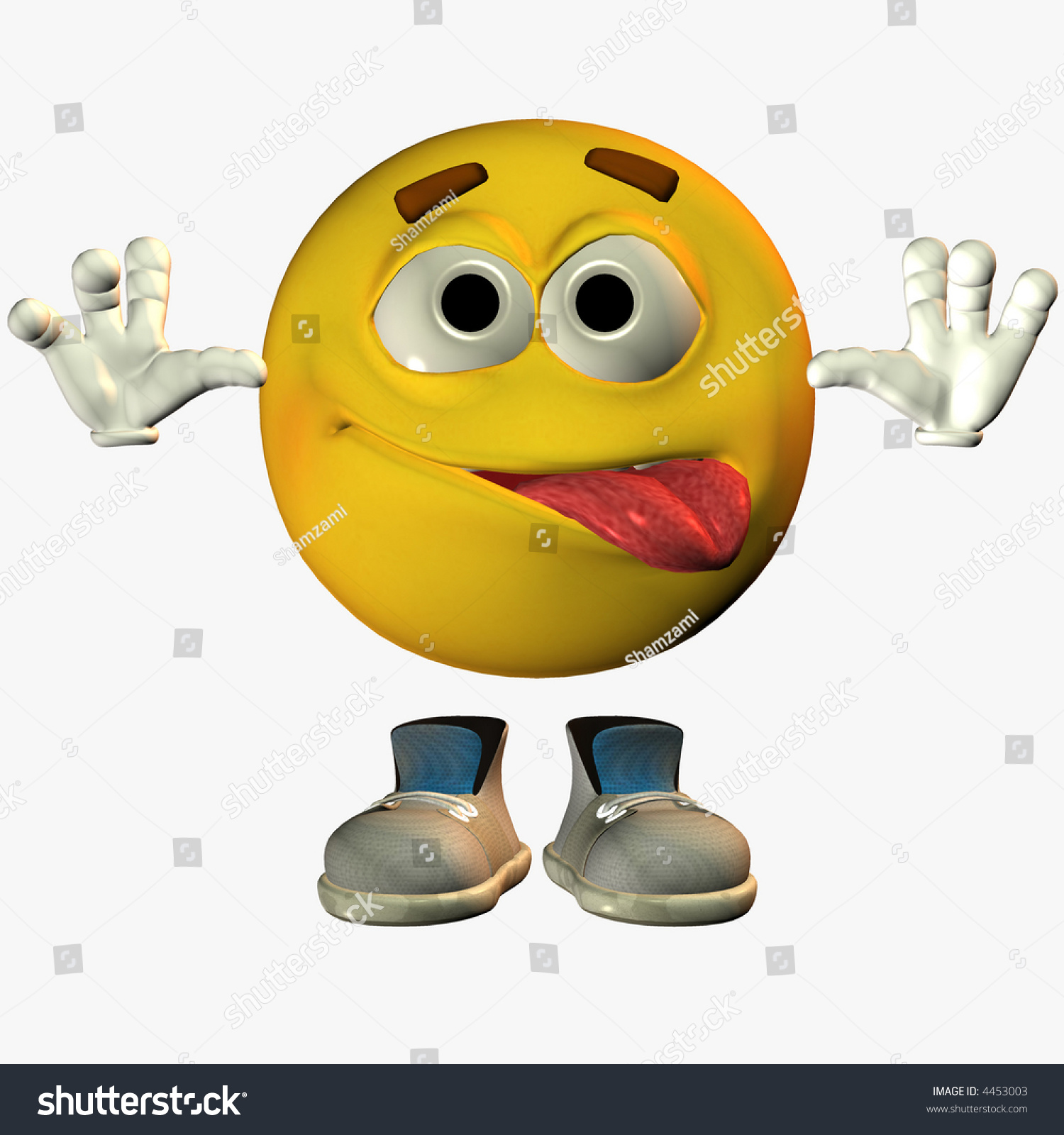 Silly Emoticon Stock Photo 4453003 : Shutterstock