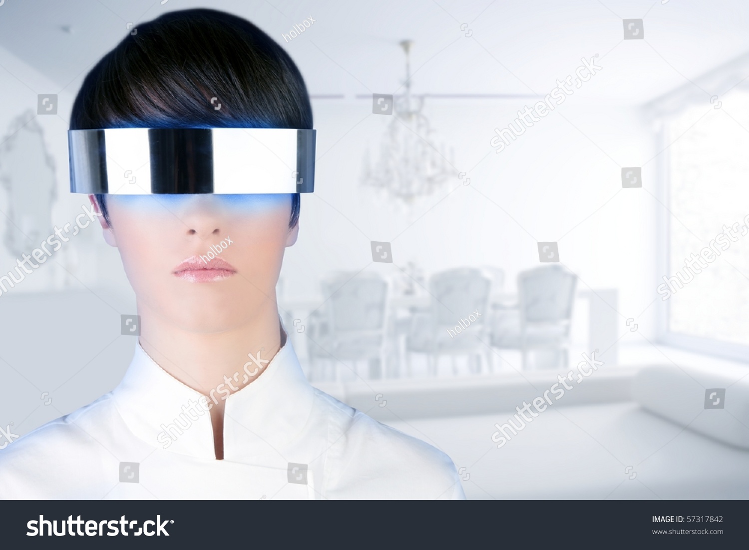 silver futuristic glasses woman modern white stock photo 57317842 silver futuristic glasses woman modern white stock photo 57317842