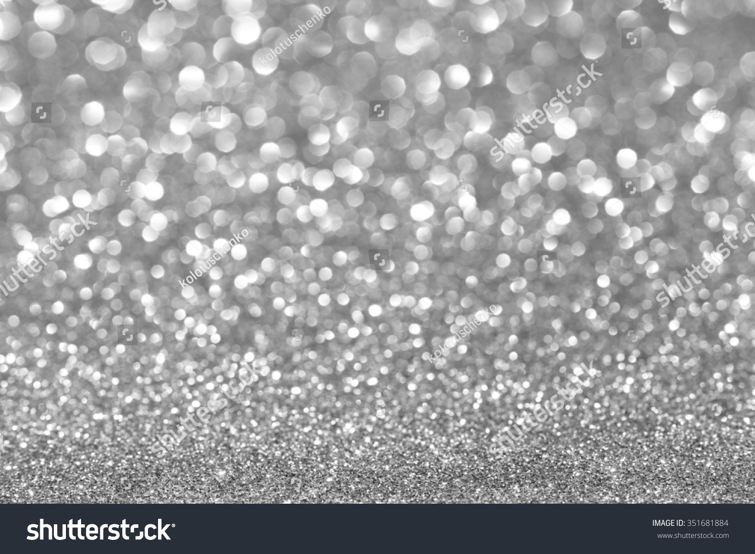 Silver Sparkle Defocused. Twinkle Glitter Background. Holiday Blurred ...