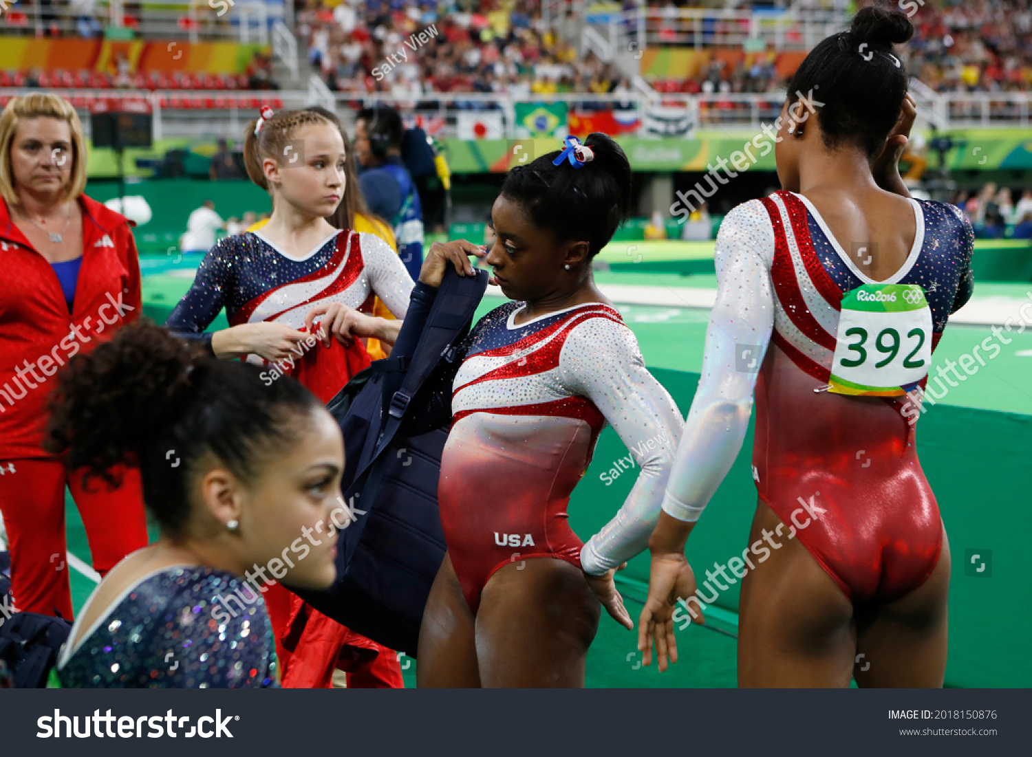 Simone Biles Gymnast Rio 2016 Summer Stock Photo 2018150876 