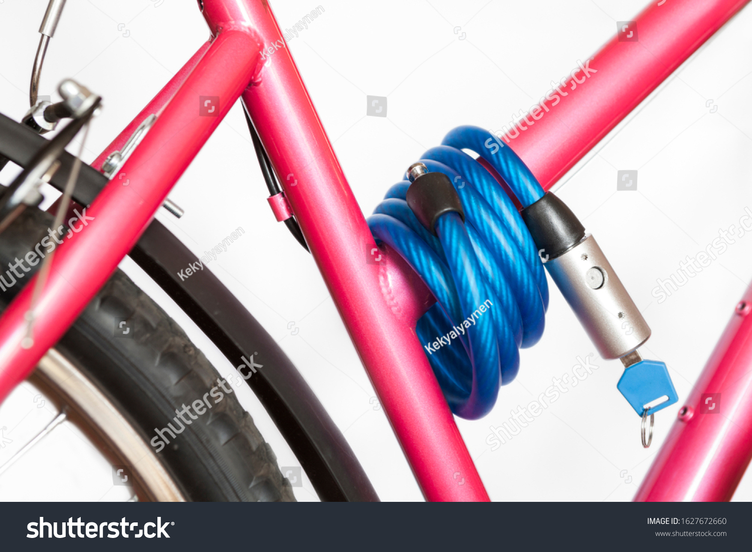 pink bike lock