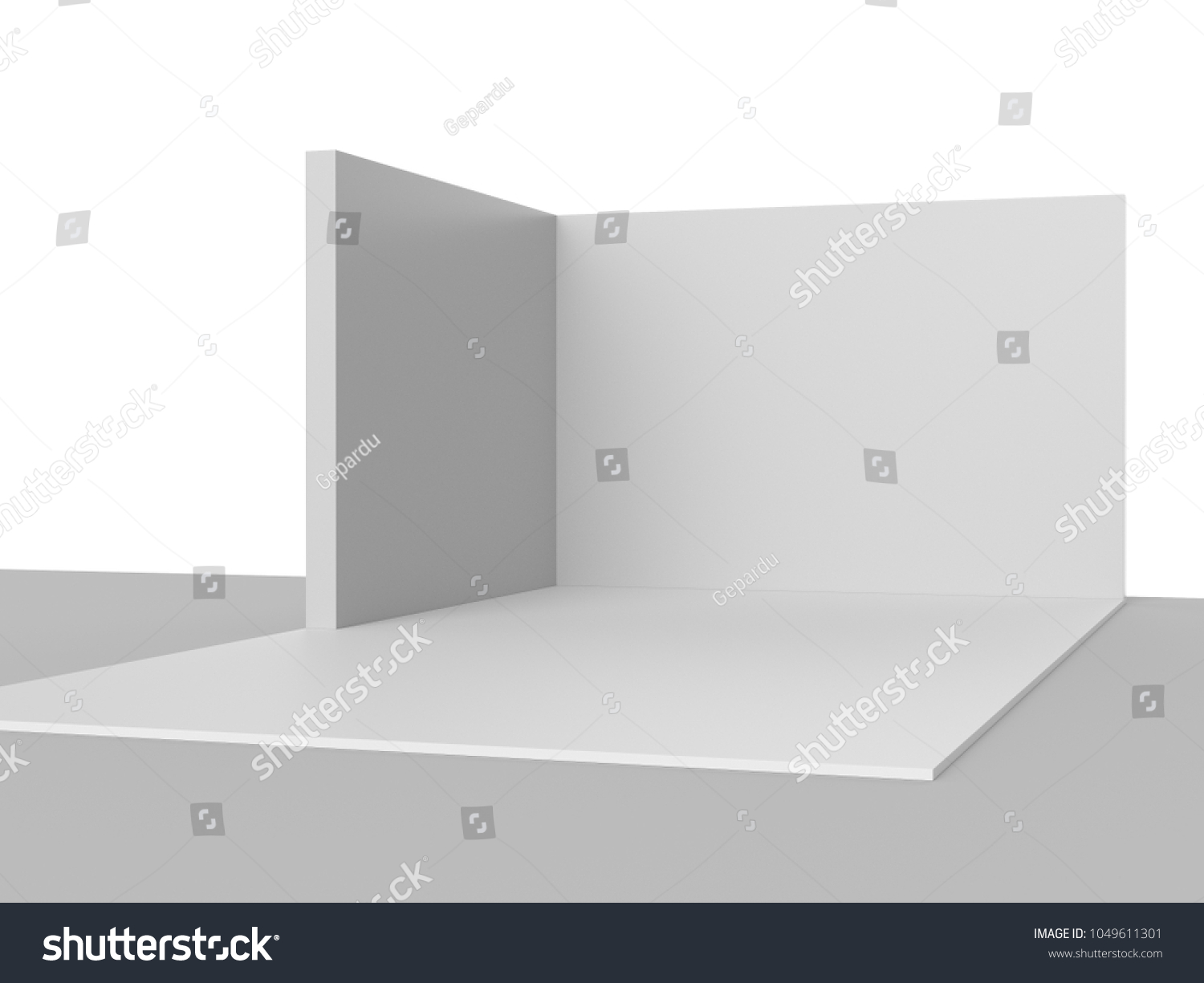 Simple Tri Walls Booth Stand Concept Stock Illustration 1049611301 ...