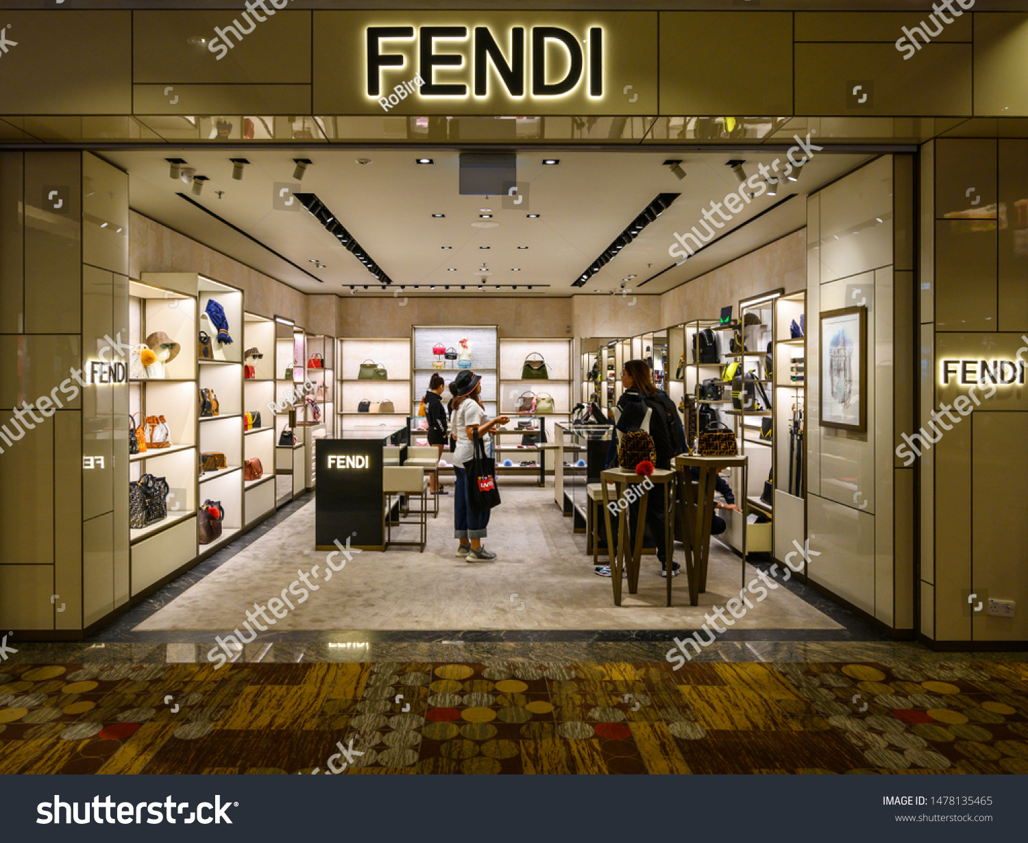 Singapore 14 Aug 2019 Fendi Shop Stock 
