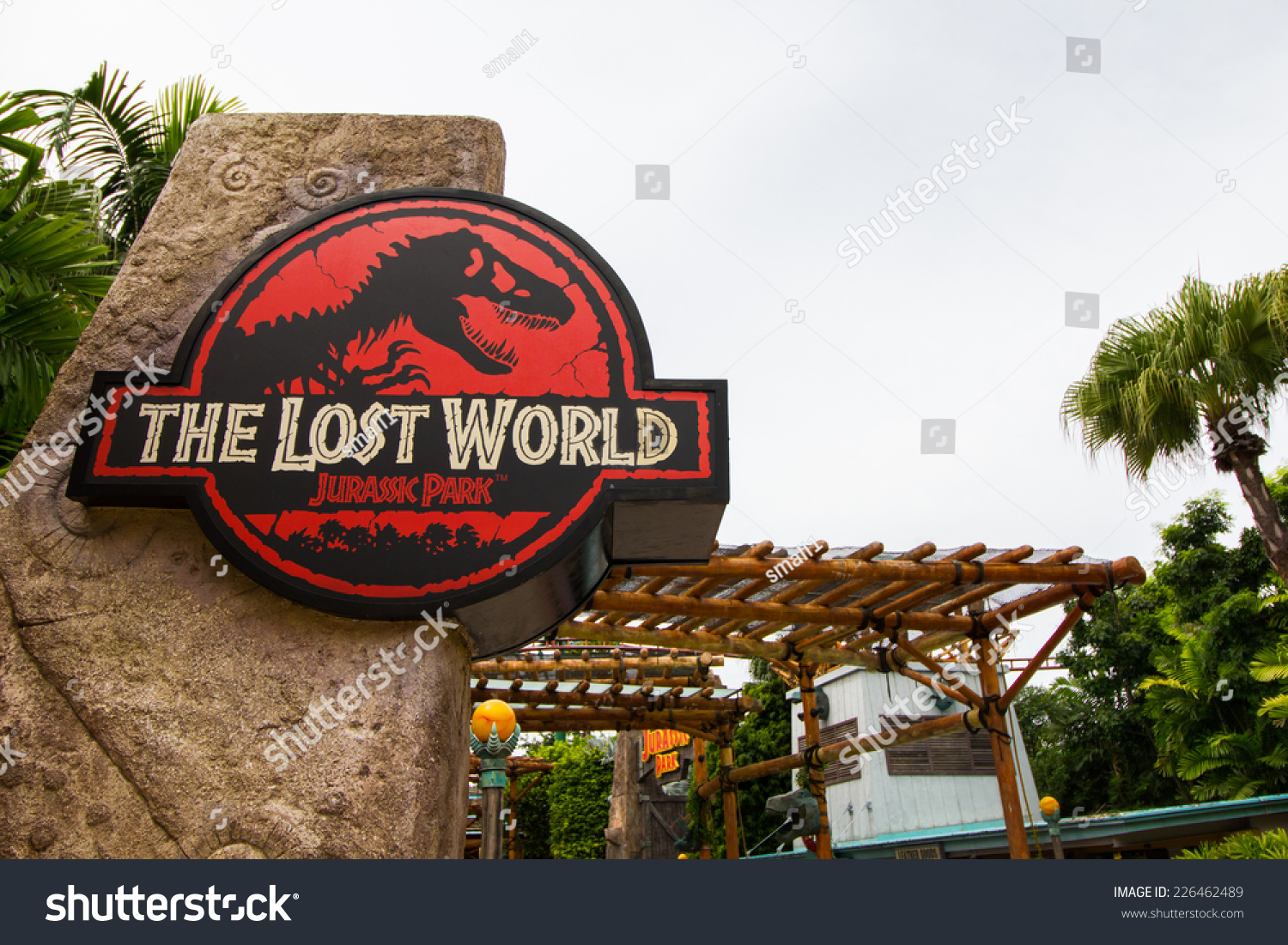 Singapore August 9 Jurassic Park Theme In Universal Studios Singapore At Singapore Resorts World Singapore August 9 Jurassic Park Theme In Universal Studios Singapore At Singapore Resorts World