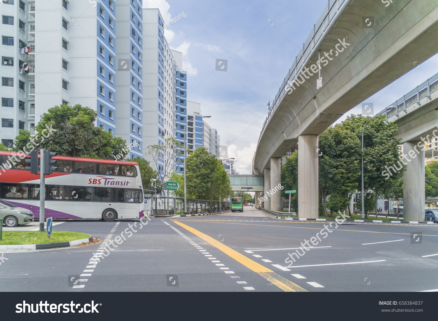 Singapore Des252016 Street View Outside Pioneer Stock Photo Edit Now 658384837