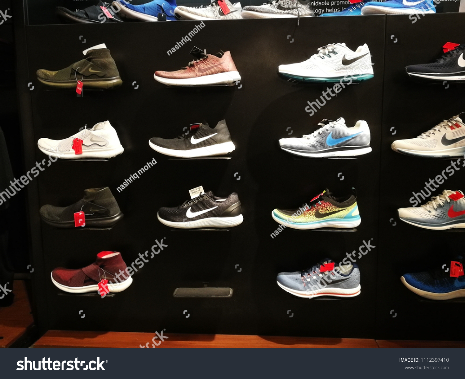 Singapore June 10 2018 Nike Store Stock 