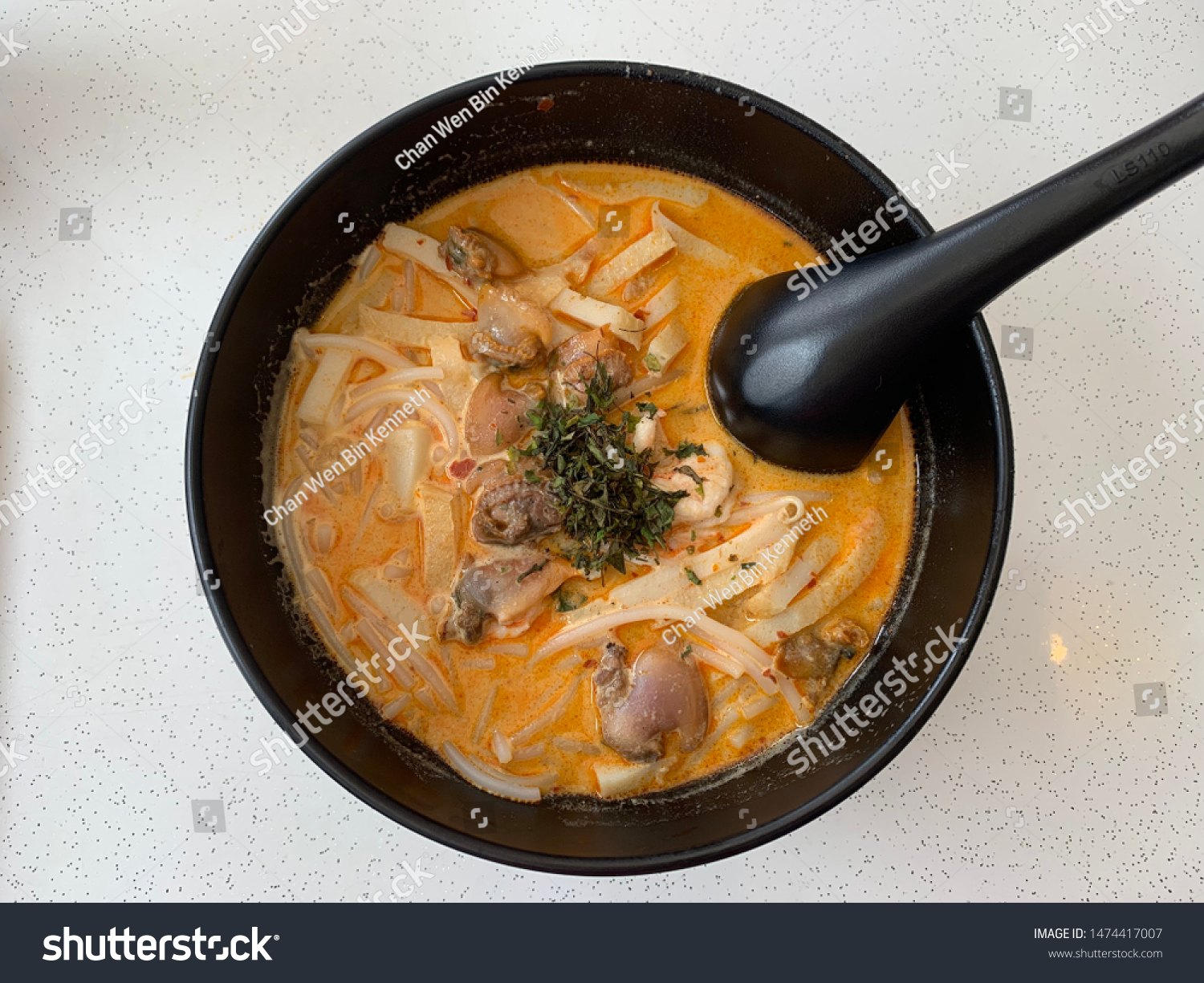 Singapore Katong Laksa Noodle Soup Stock Photo Edit Now