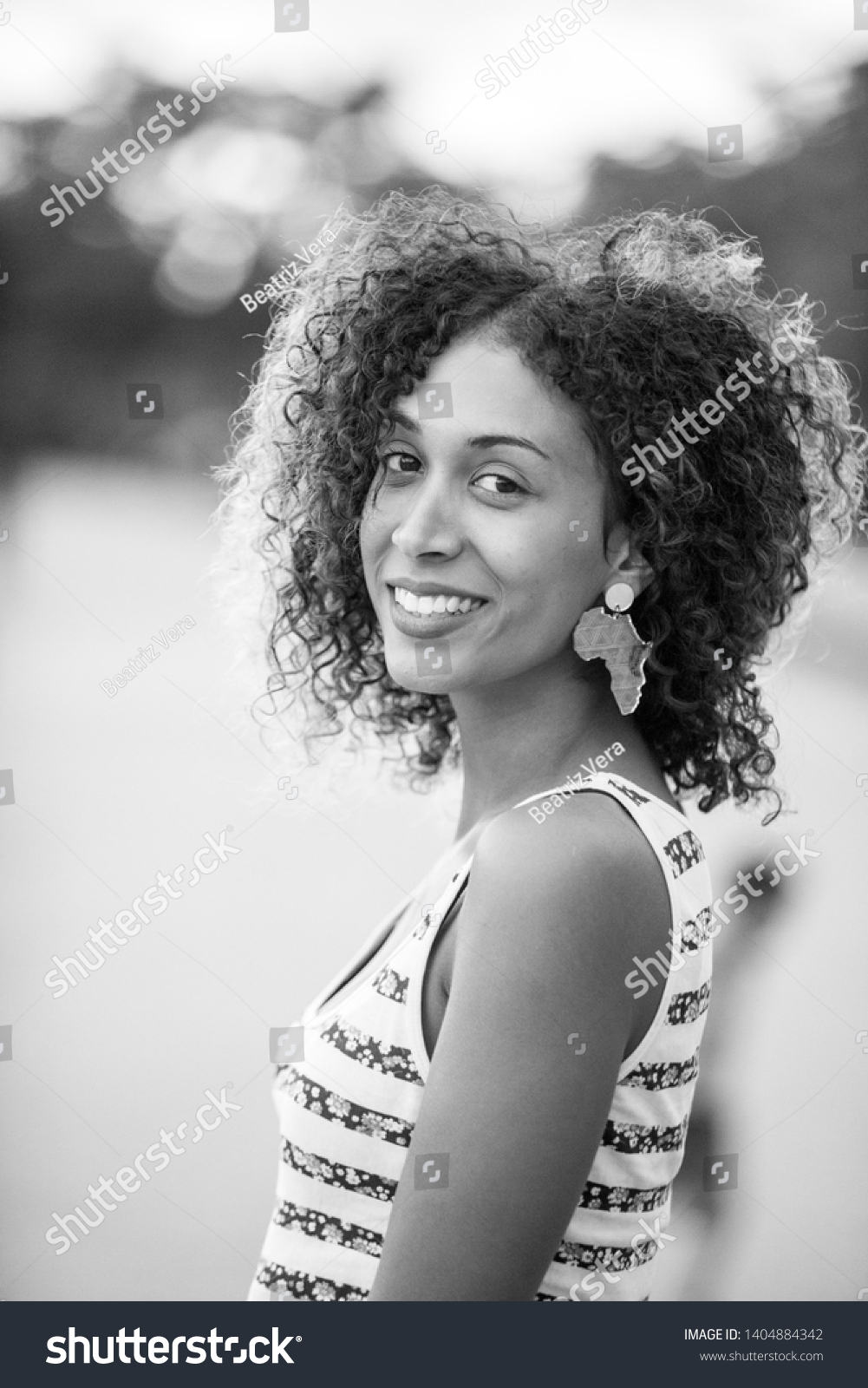 Single African Model Big Smile Ethnic Stock Photo 1404884342 | Shutterstock