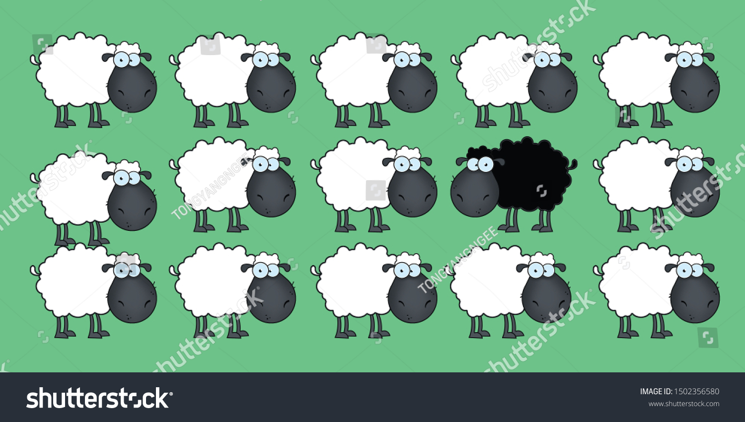 single-black-sheep-white-sheep-group-stock-illustration-1502356580