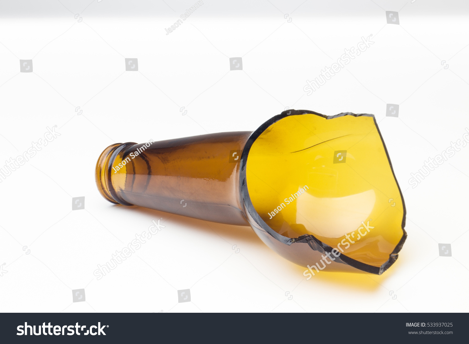 Single Broken Glass Bottleneck Stock Photo 533937025 | Shutterstock