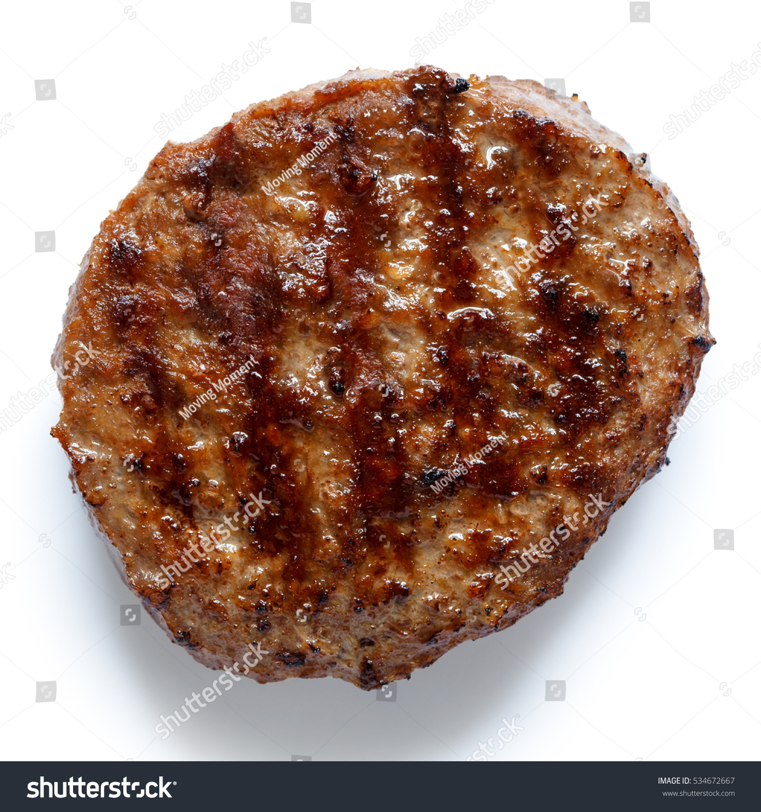 Hamburger single patty