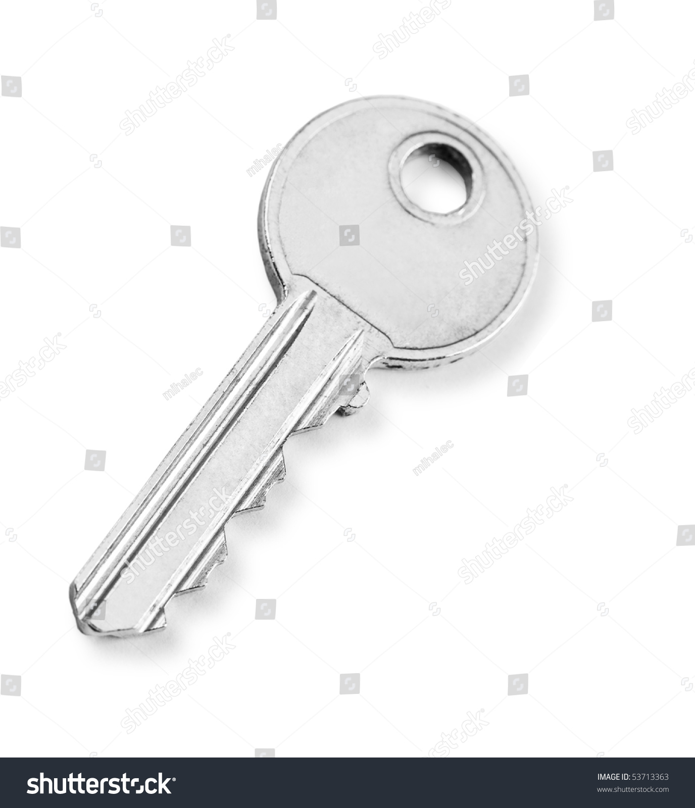 Single Key Isolated Stock Photo 53713363 : Shutterstock