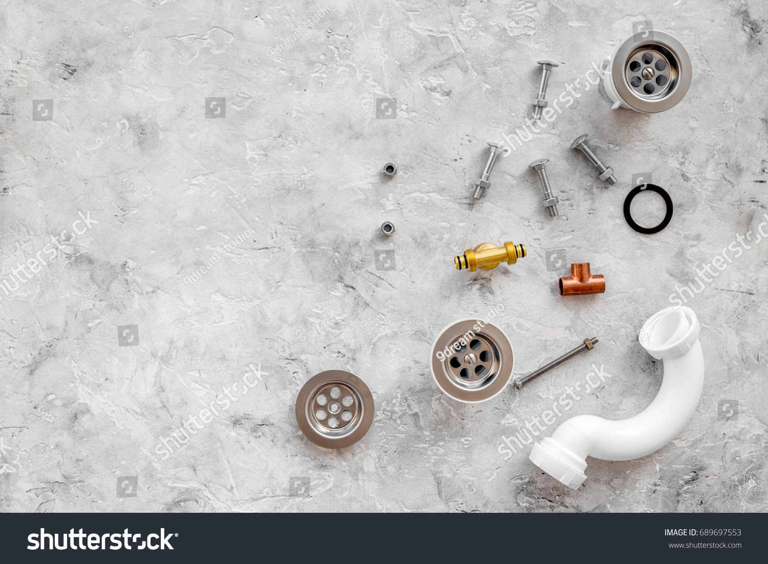 Sink Drain Parts Plumbing Tools On Stock Photo Edit Now