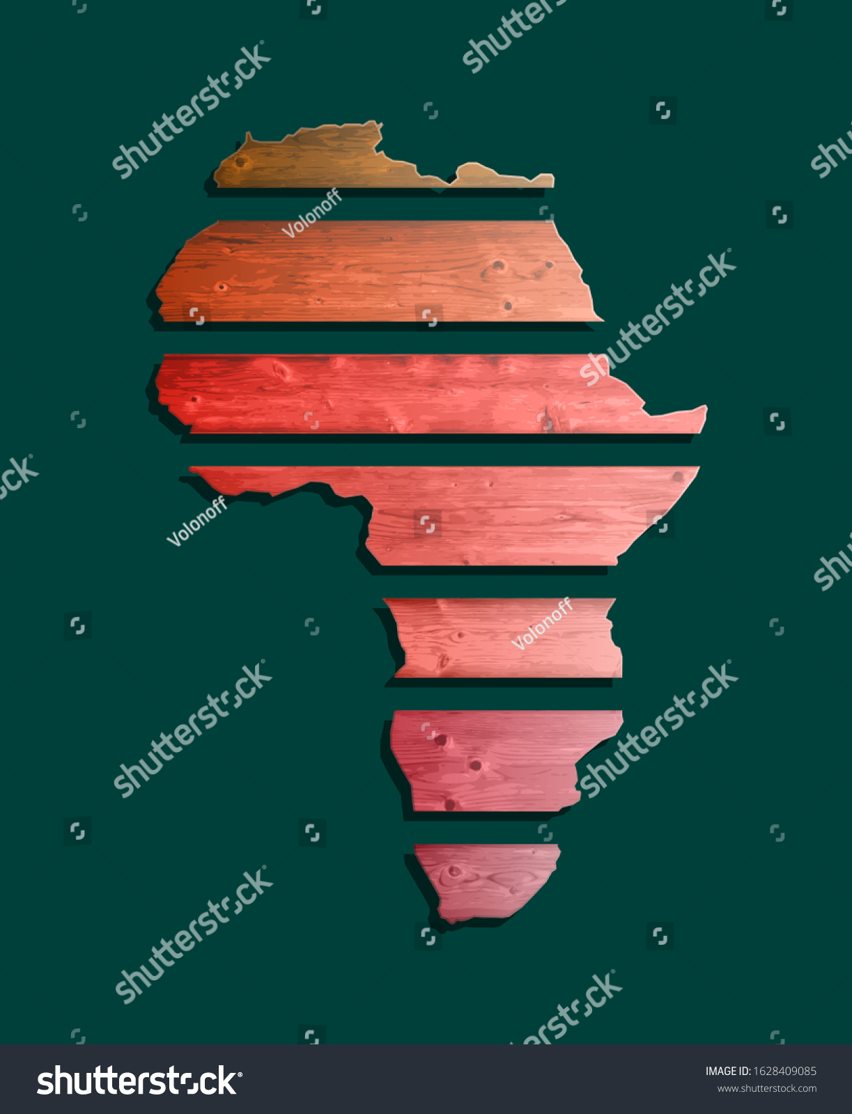 Sketch Wooden African Continent Map Banner Ilustración De Stock 1628409085 Shutterstock 3523