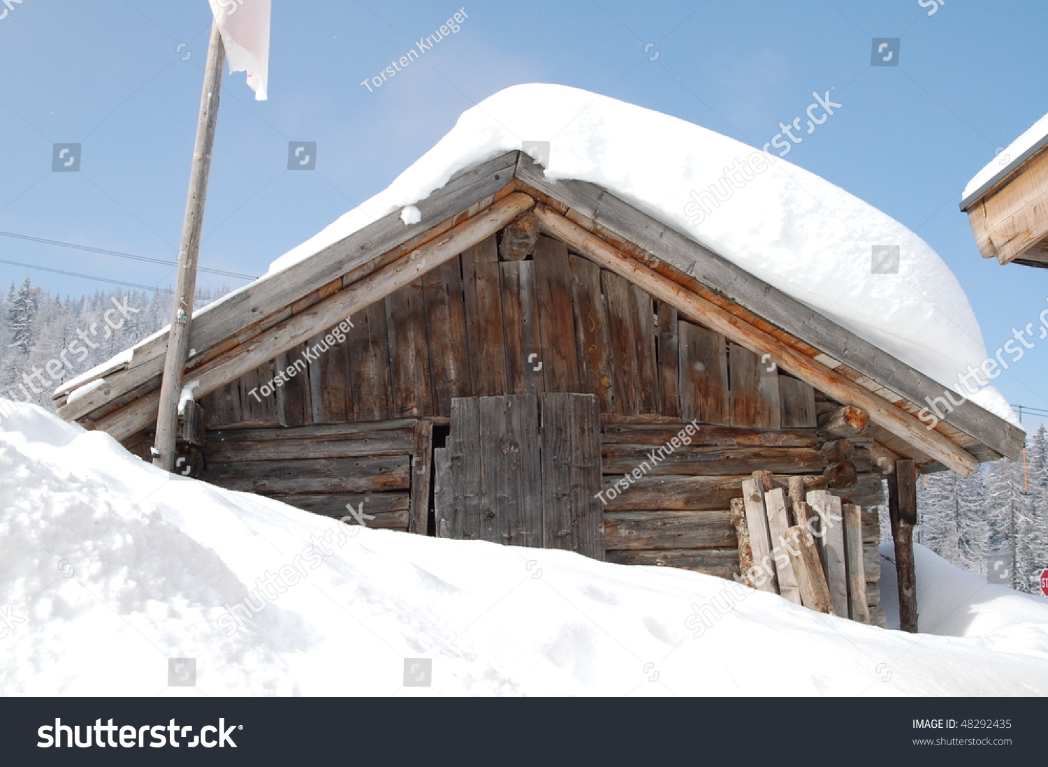 Ski Hut Stock Photo 48292435 : Shutterstock