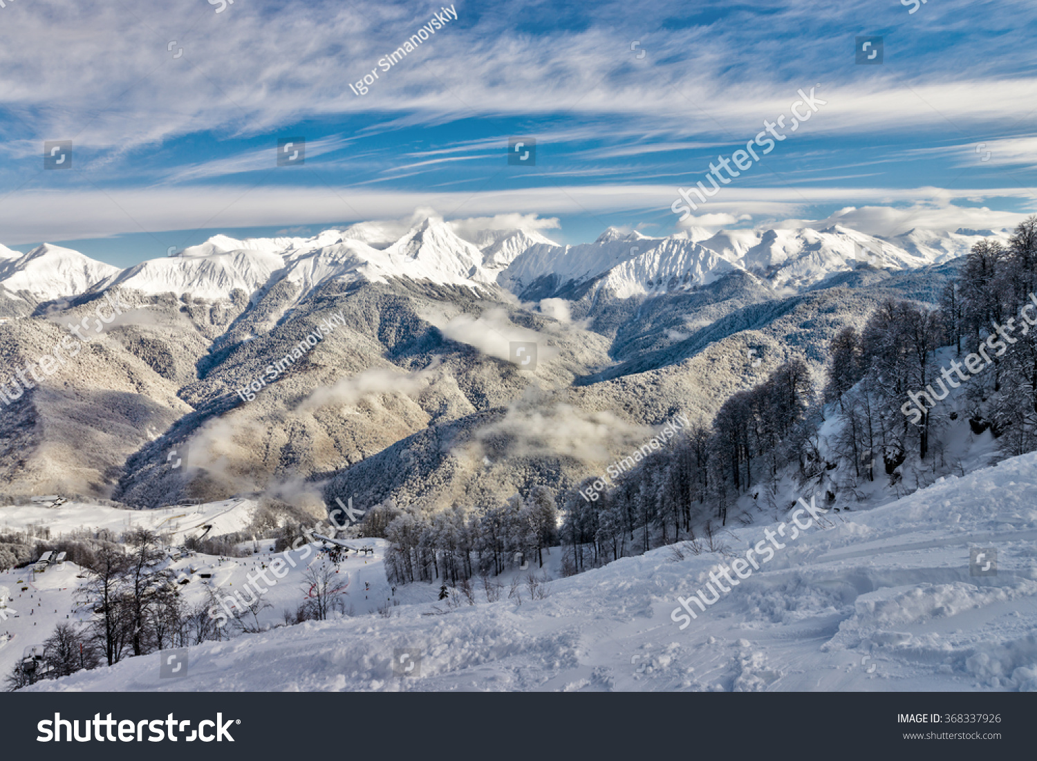 Ski Resort Rosa Khutor Krasnaya Polyana Stock Photo Edit Now