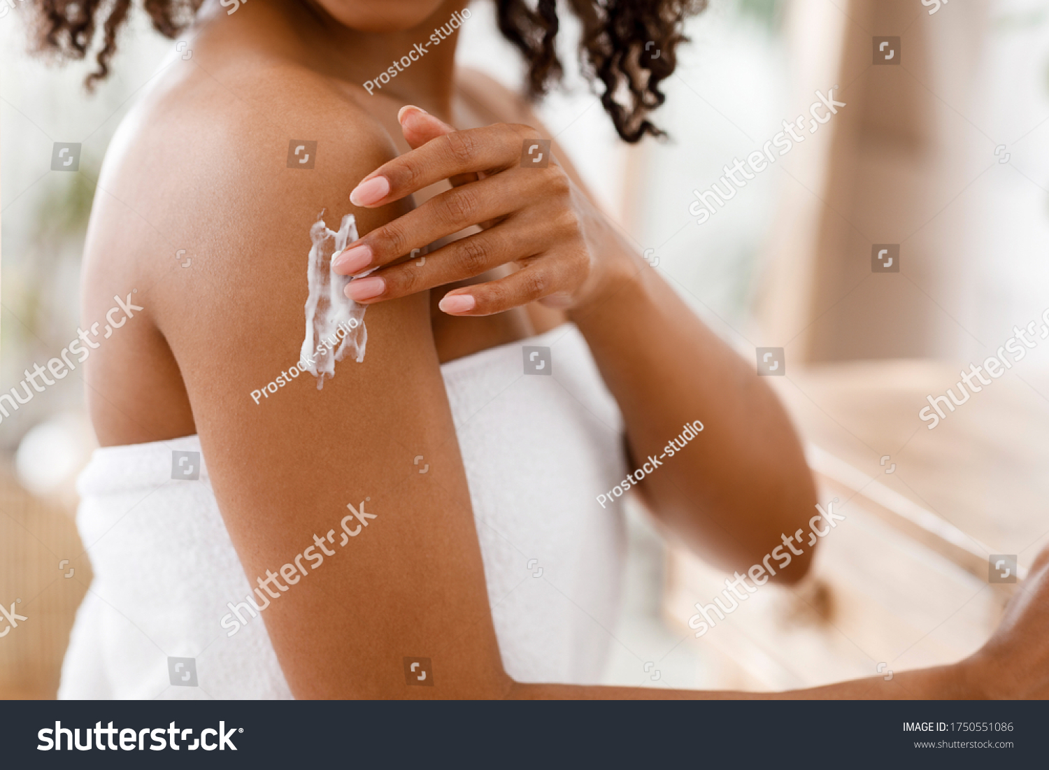 Skin Care Products Concept Black Woman Stock Photo Shutterstock