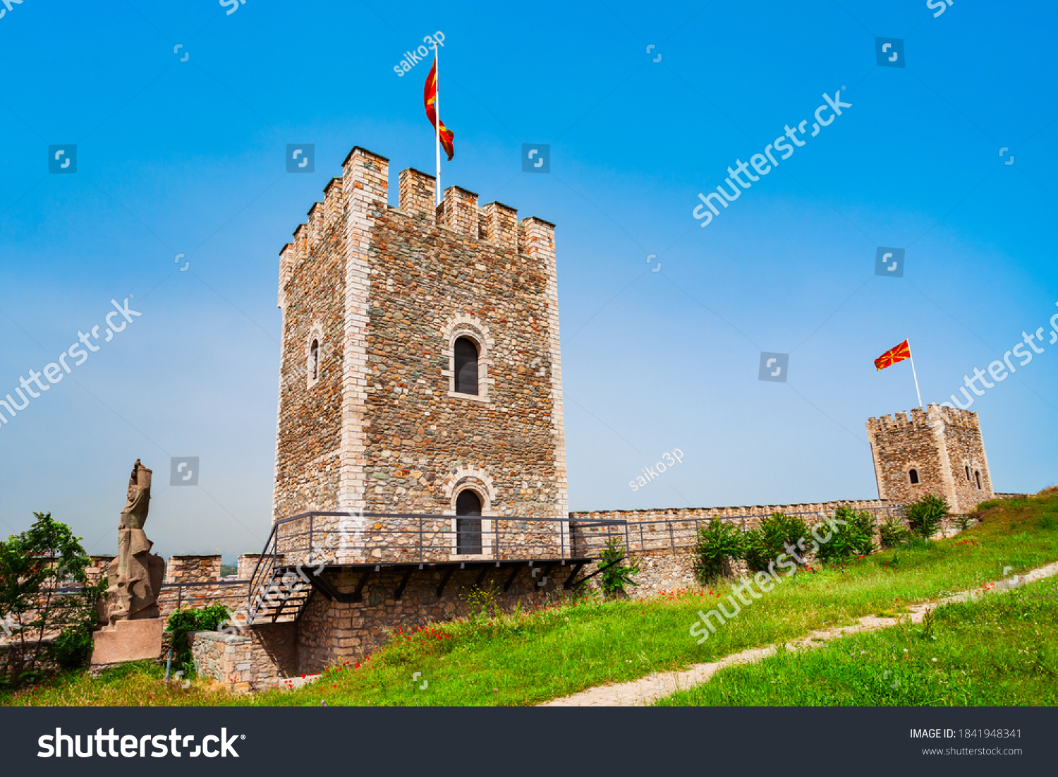 Skopje Fortress Skopsko Kale Historic Fortress Stock Photo (Edit Now ...