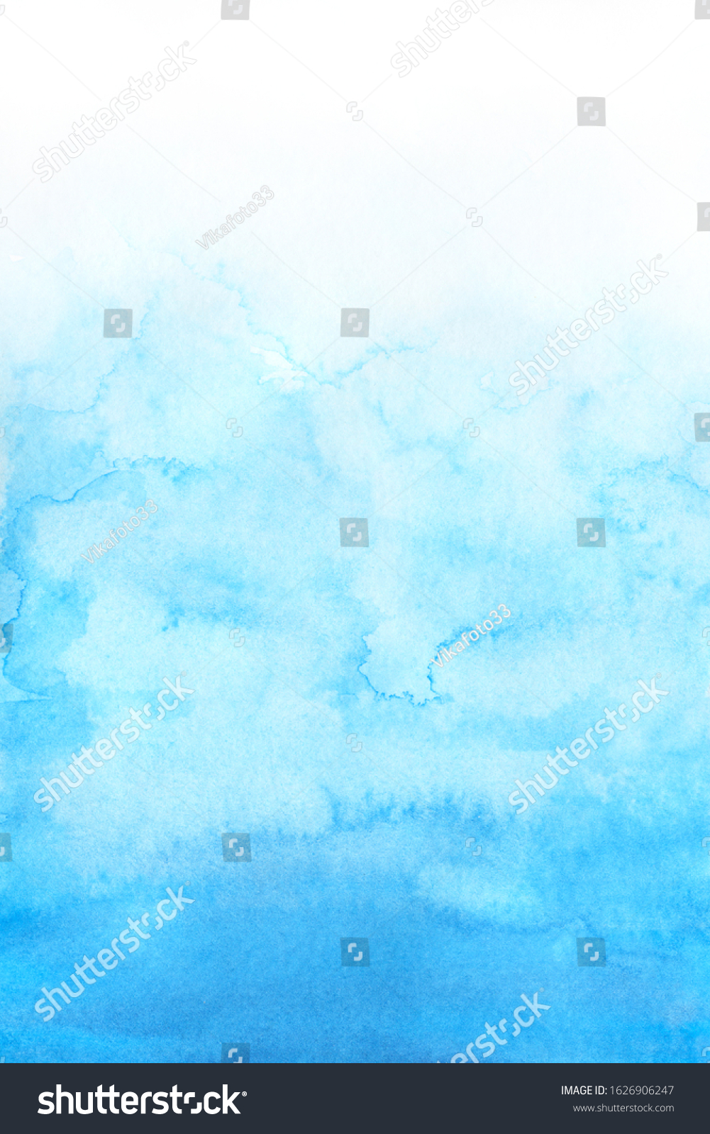 Sky Blue Watercolor Abstract Background Gradient Stock Illustration 1626906247 4752