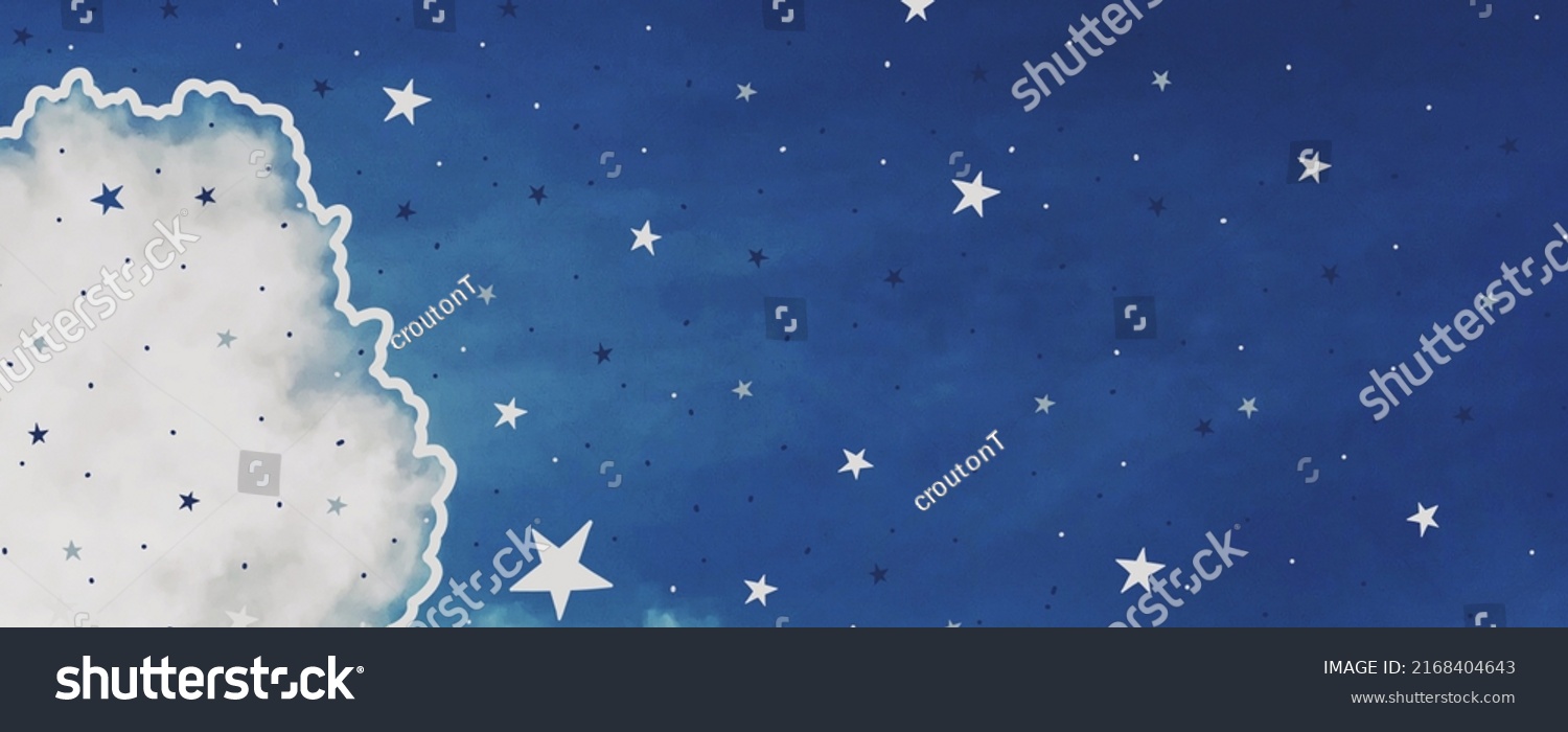 Sky Clouds Stars Background Stock Illustration 2168404643 Shutterstock