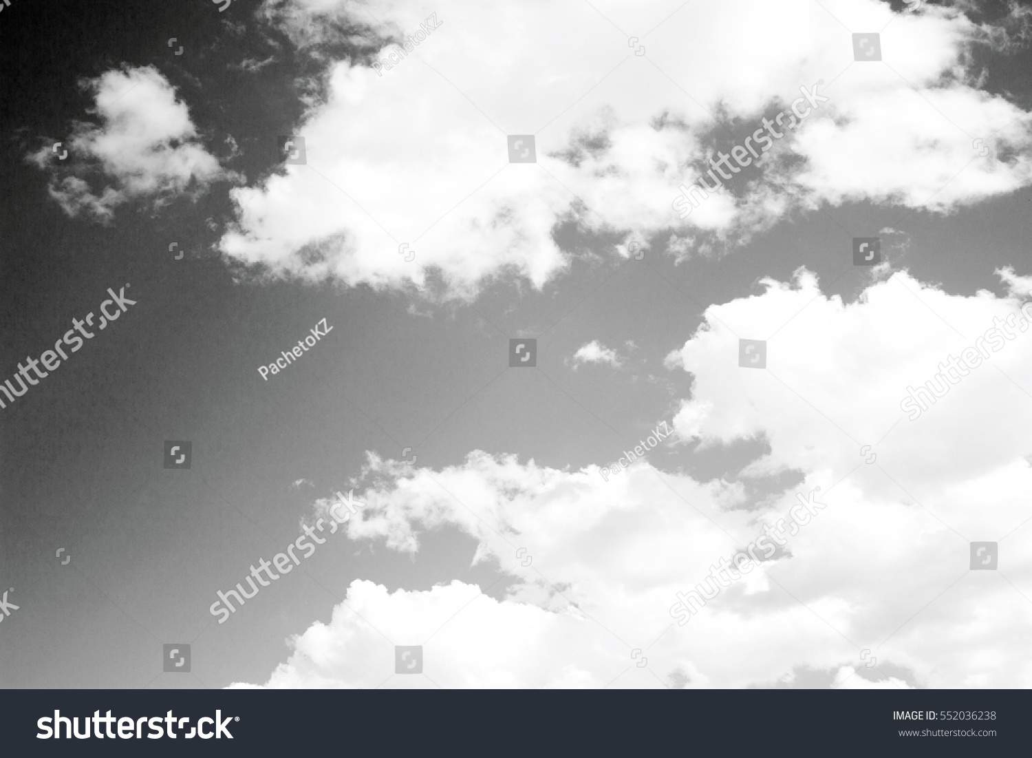 Sky Clouds Black White Background Stock Photo 552036238 - Shutterstock