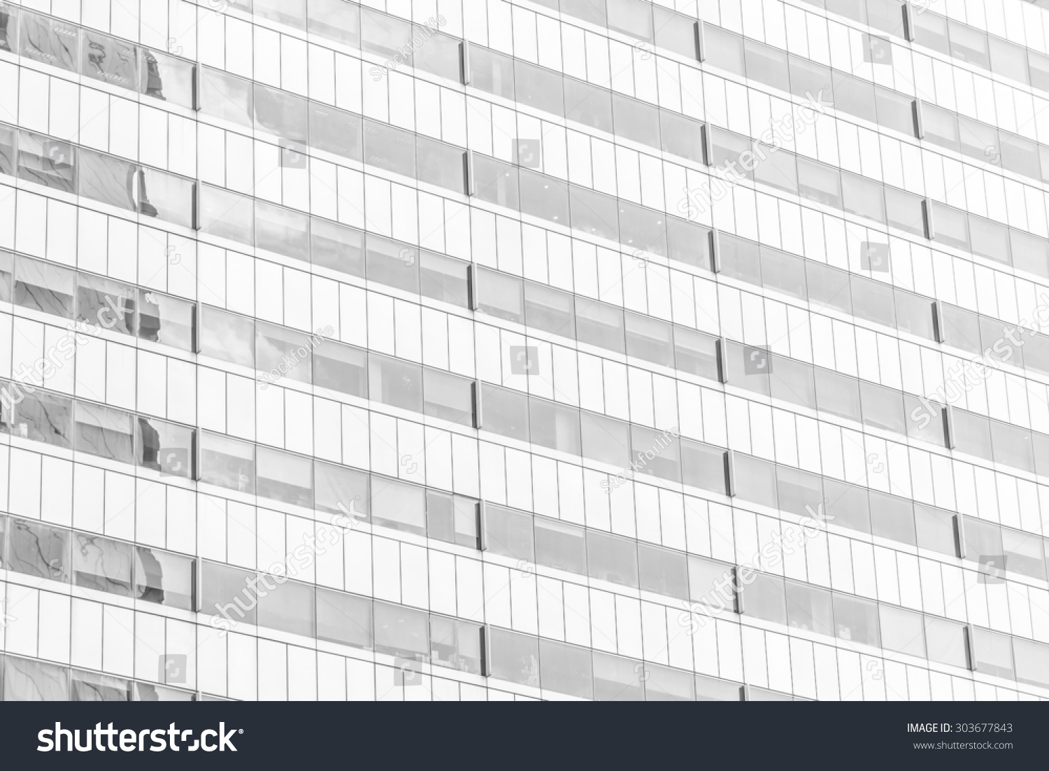 Skyscraper Windows Building Textures Black White Stock Photo 303677843 ...