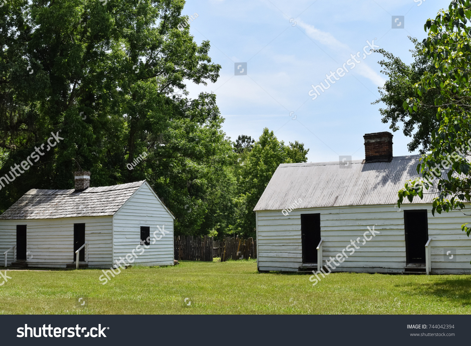 Slave Cabins Slave Plantation Savannah Stock Photo Edit Now