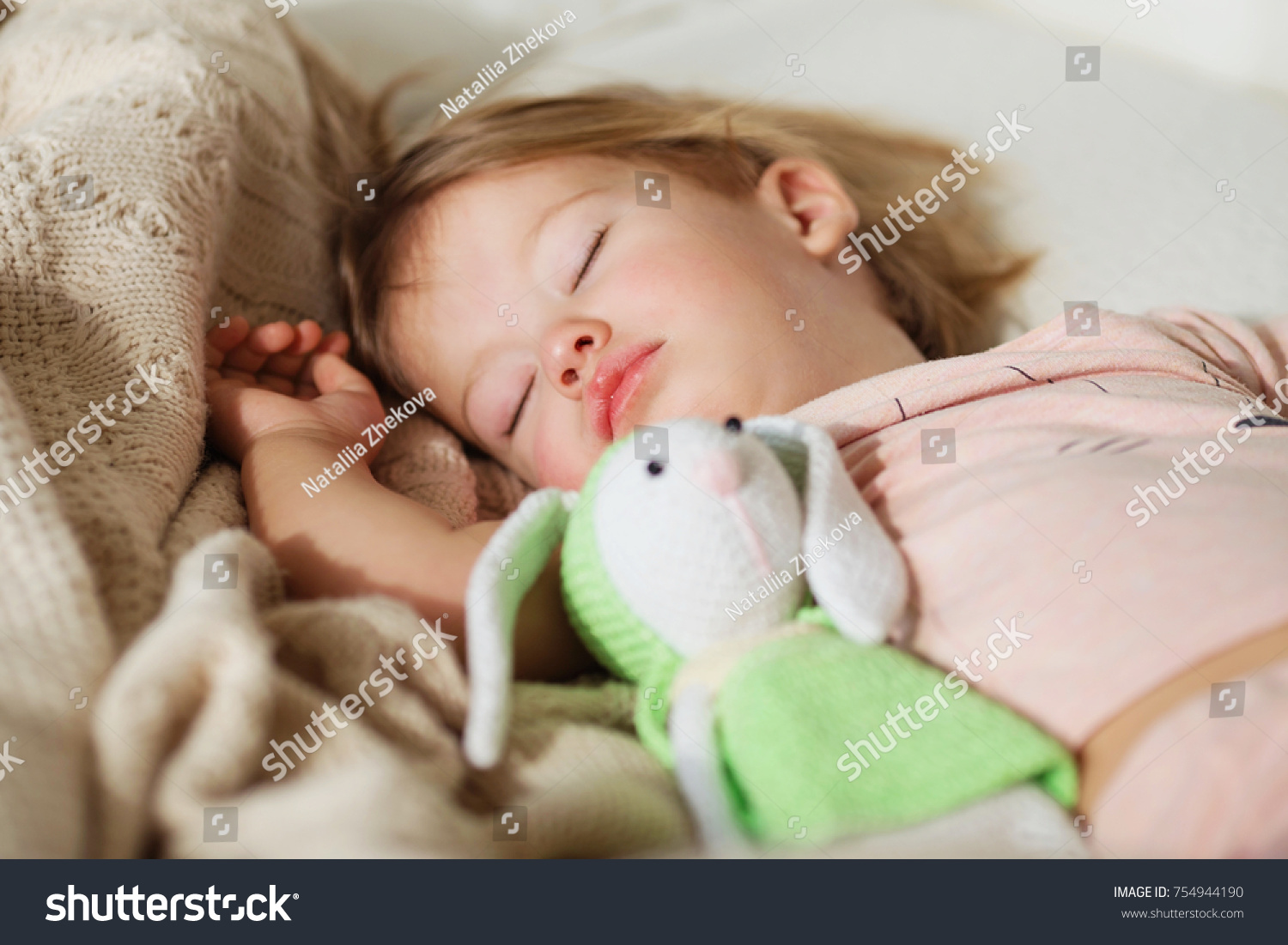 Sleeping Little Girl Carefree Sleep Little Stock Photo Edit Now