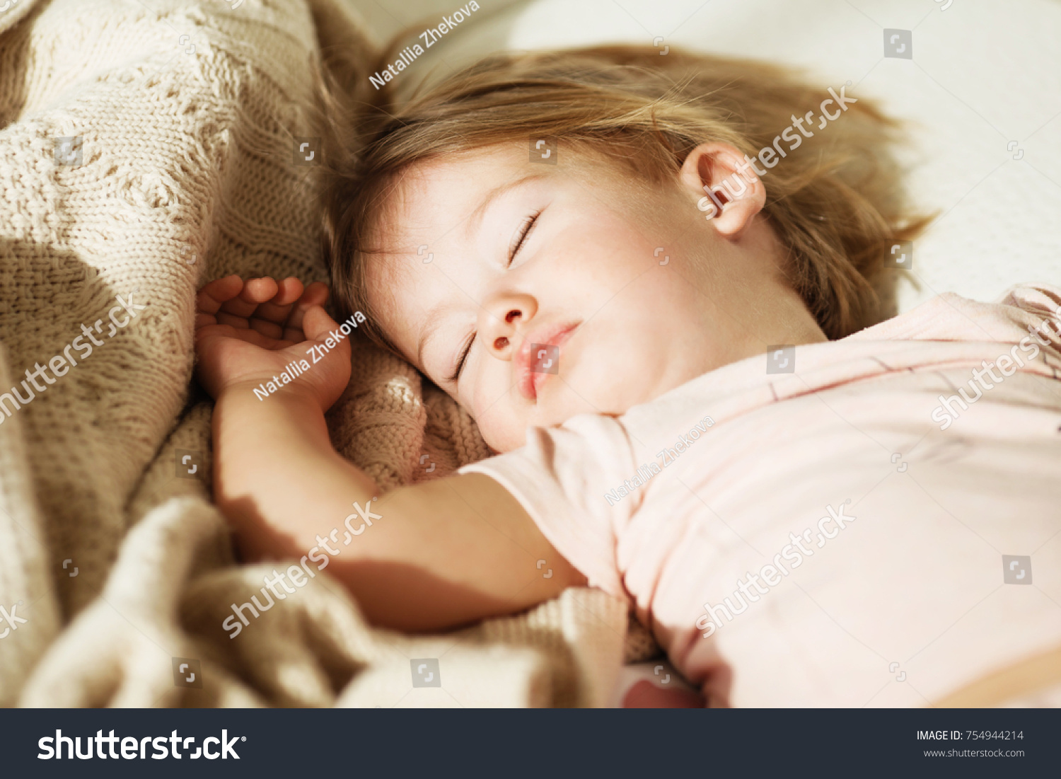 Sleeping Little Girl Carefree Sleep Little Stock Photo Edit Now