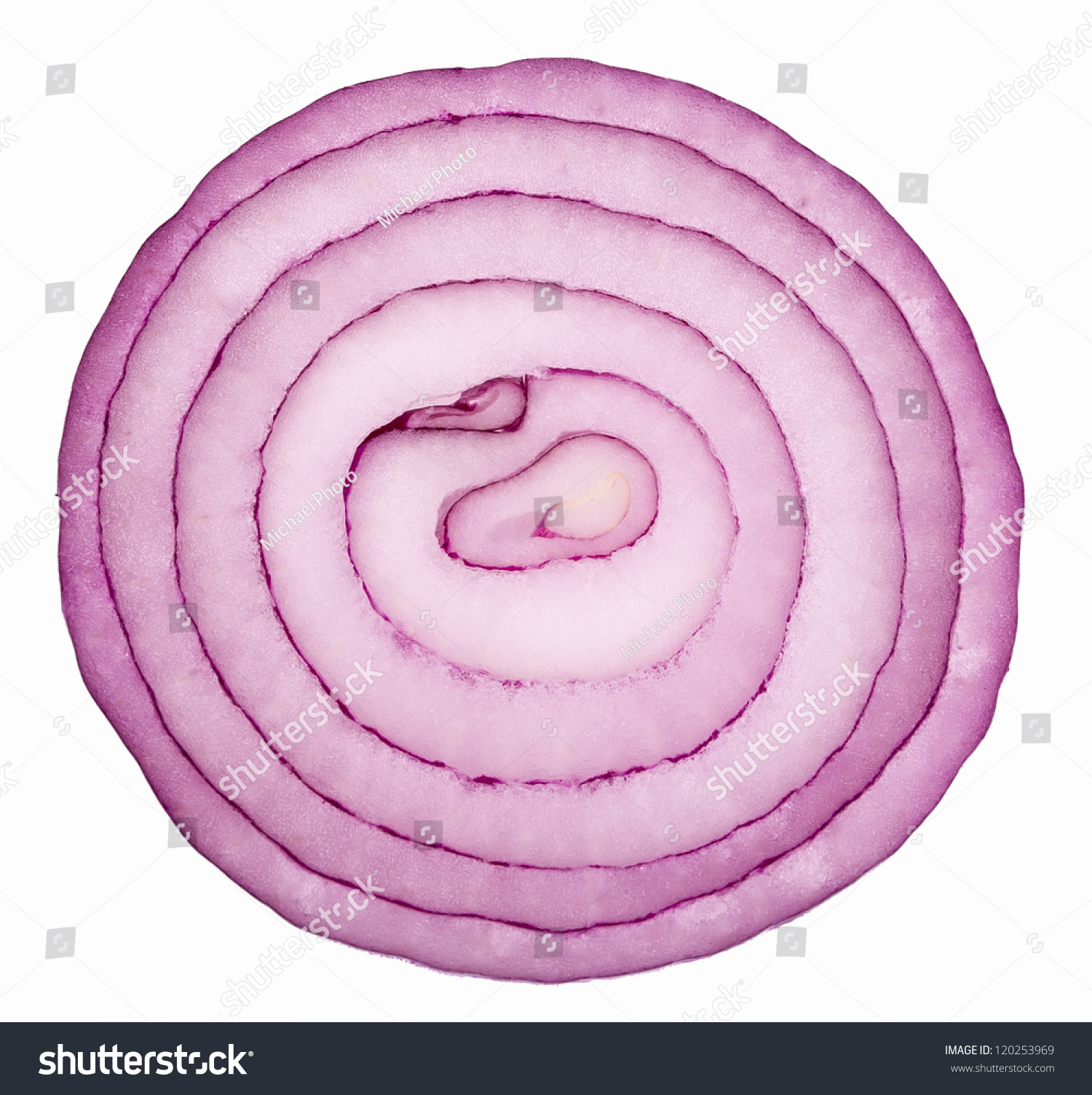 Slice Of Red Onion Stock Photo 120253969 : Shutterstock