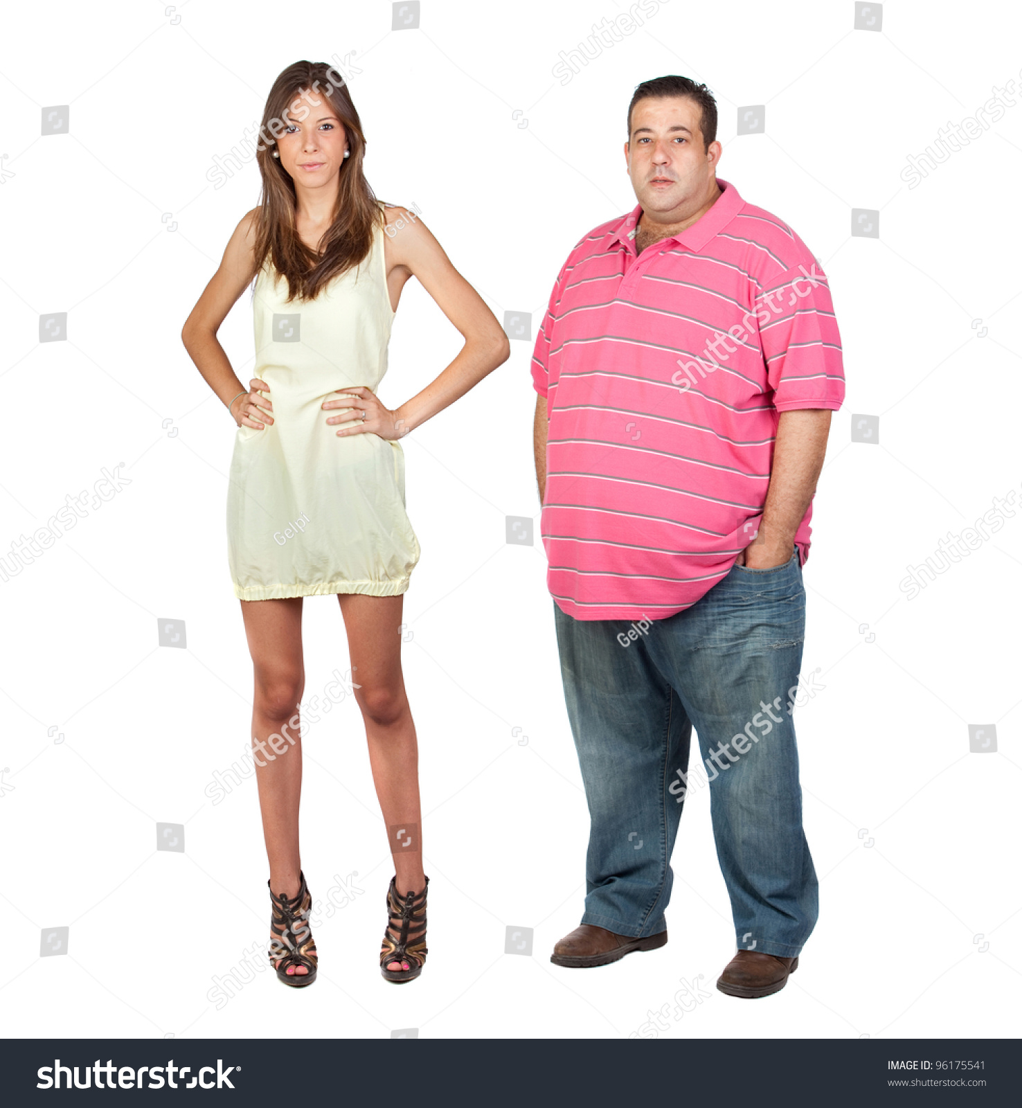 334 Fat Man Skinny Woman Images Stock Photos Vectors Shutterstock