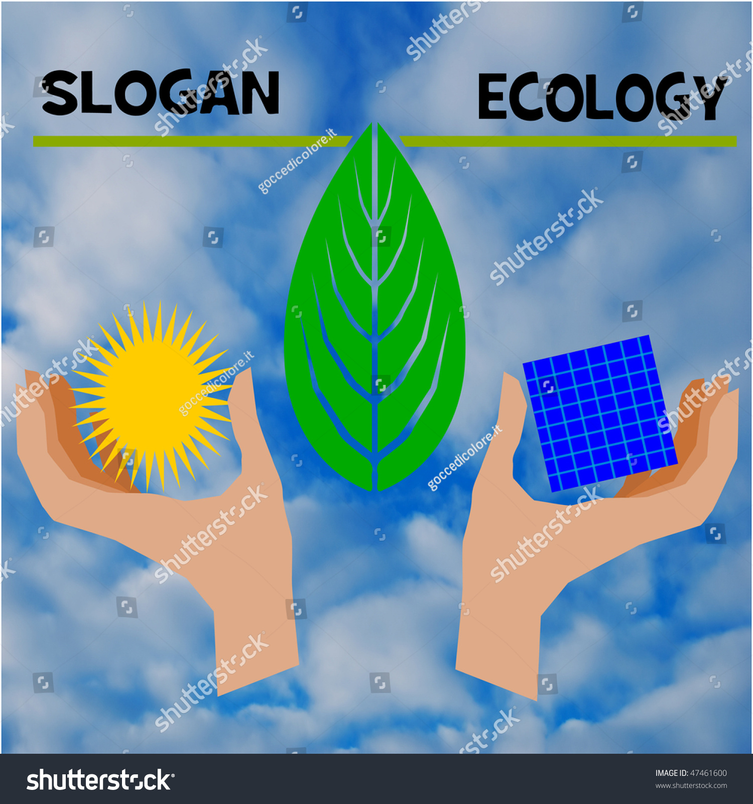 Slogan Panel Solar Stock Photo 47461600 : Shutterstock