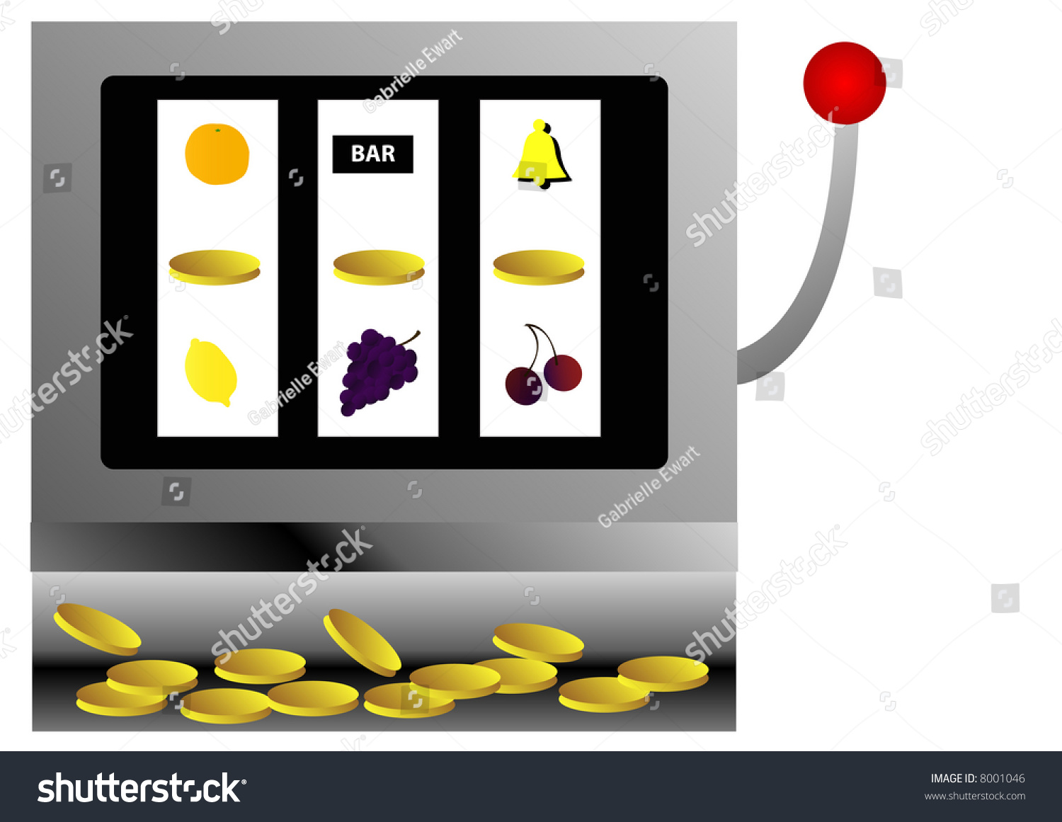 Slot Machine Handle Clipart