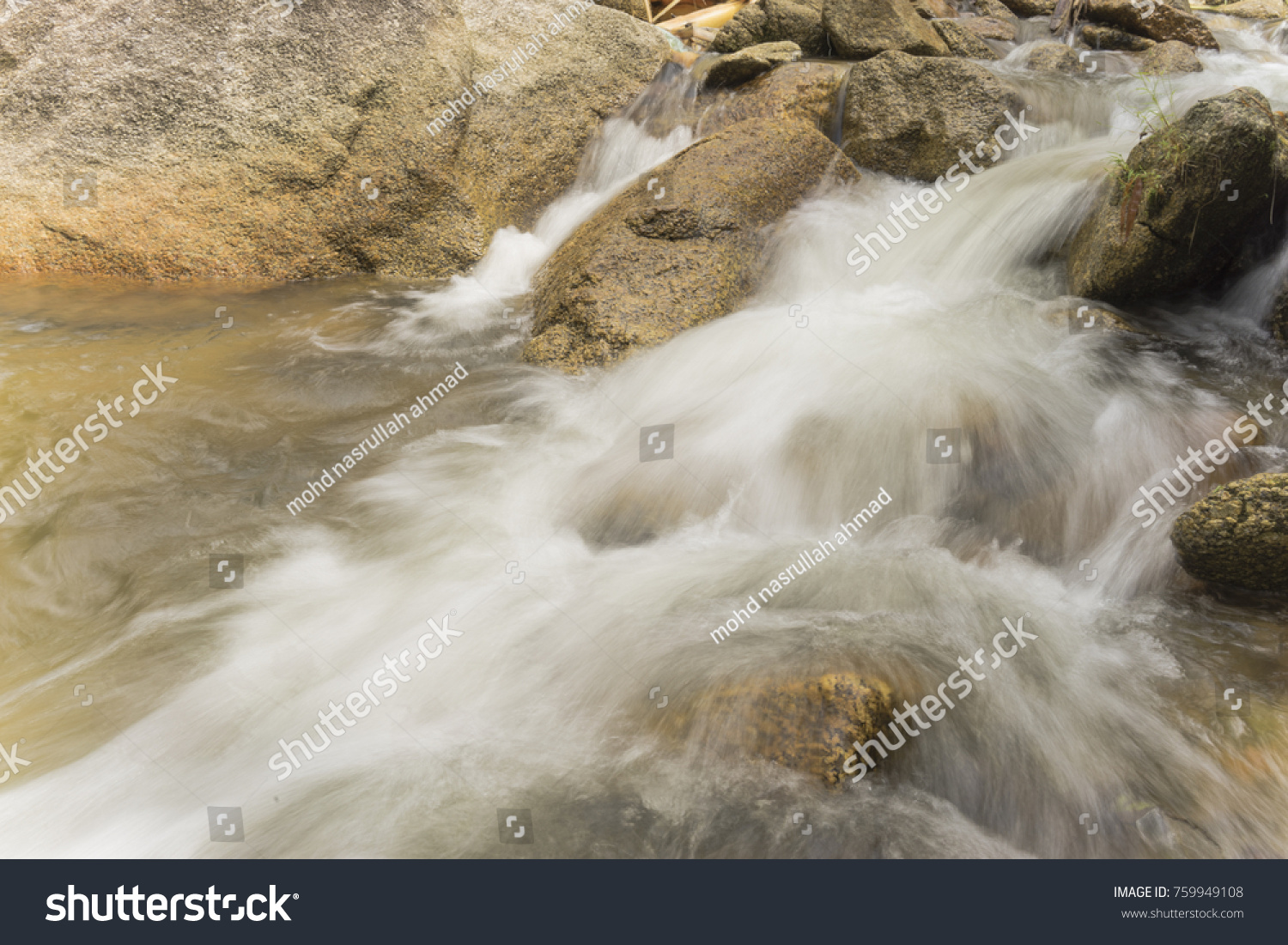 Slow Shutter Image Batu Kurau River Stock Photo Edit Now 759949108