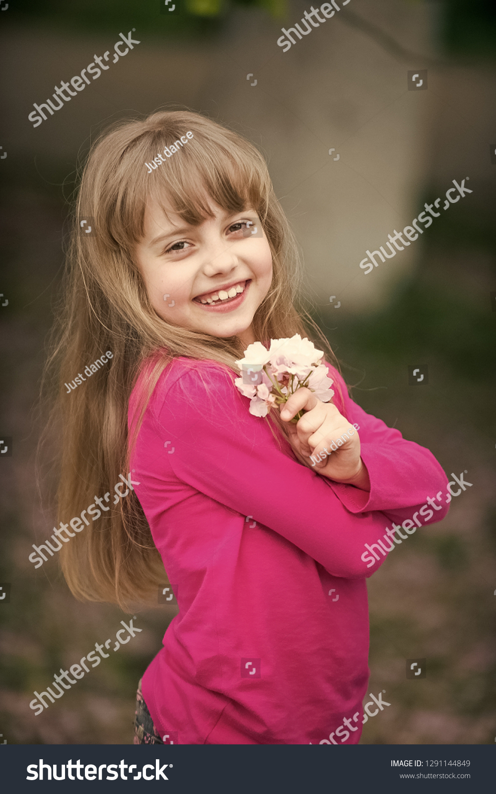 Small Baby Girl Cute Child Adorable Stock Photo Edit Now 1291144849