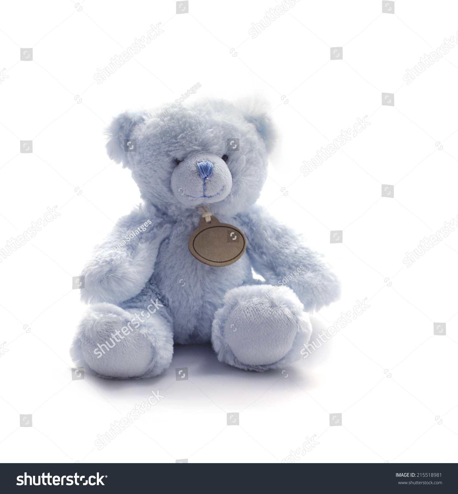 small blue teddy bear