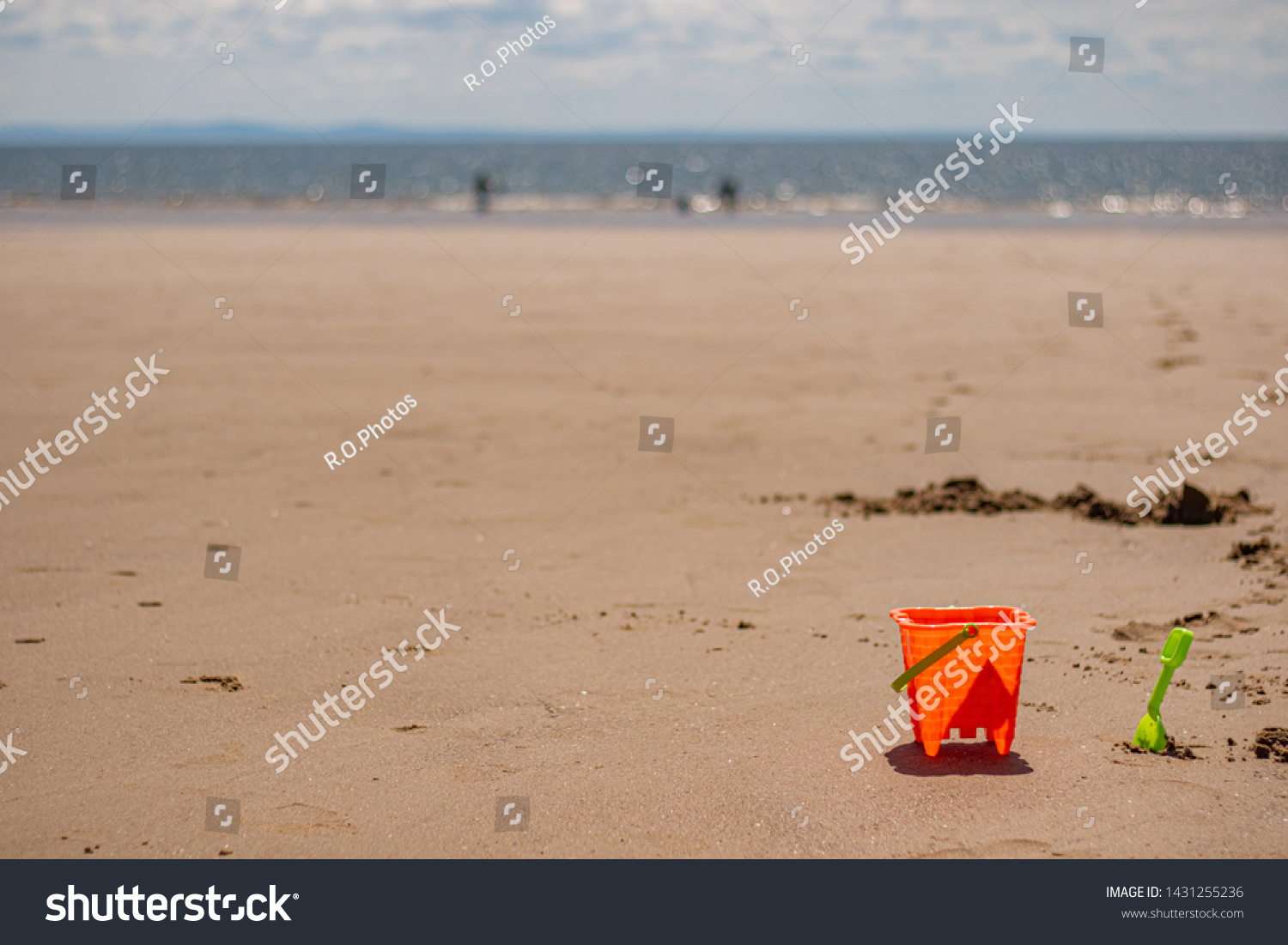 small bucket and spade