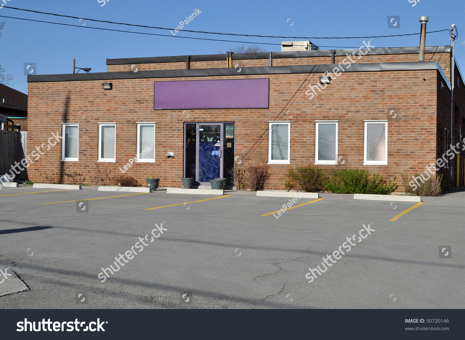 Small Commercial Building / School / Daycare Center Stock Photo ...