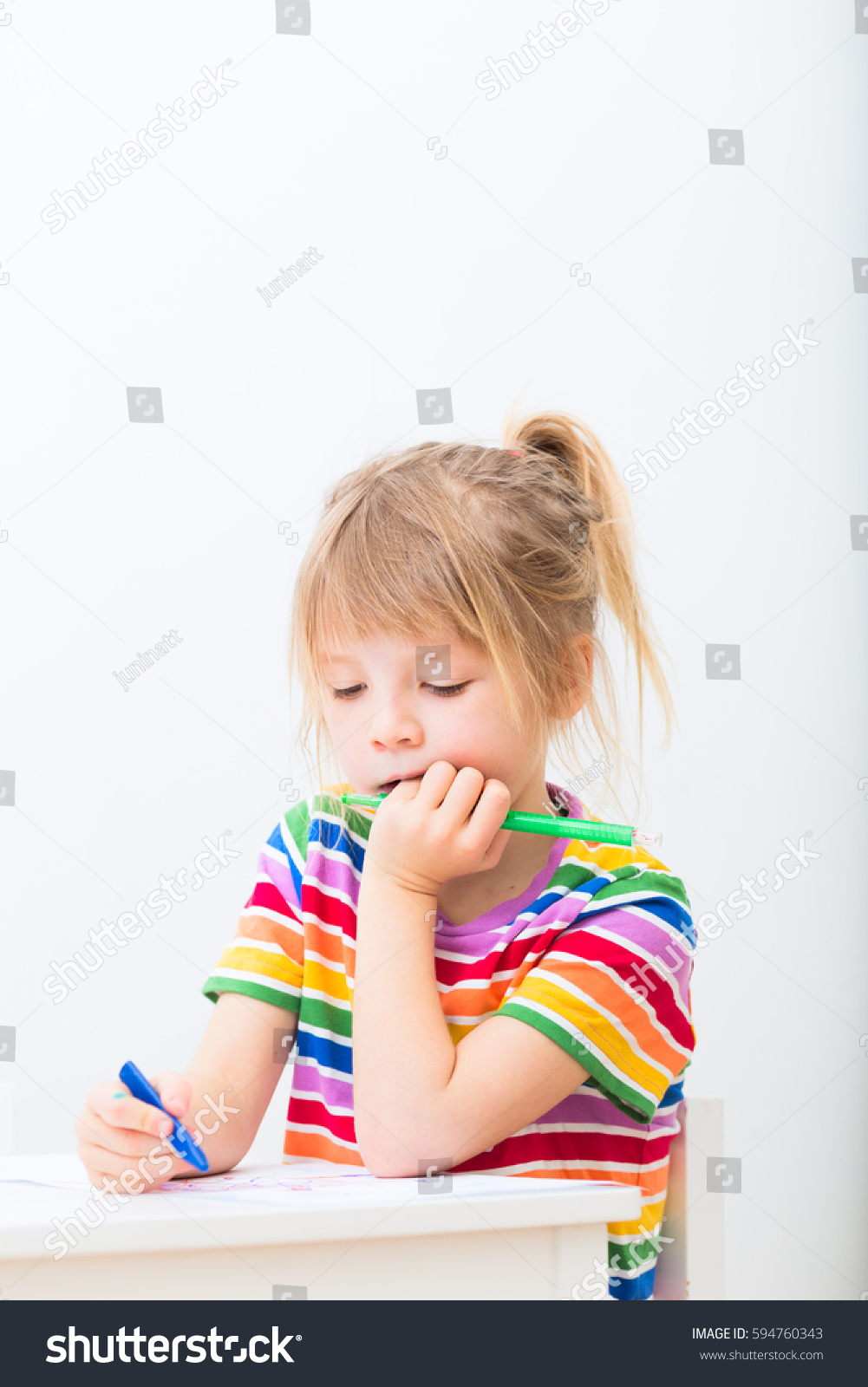 small cute girl elementary school age stock photo edit now