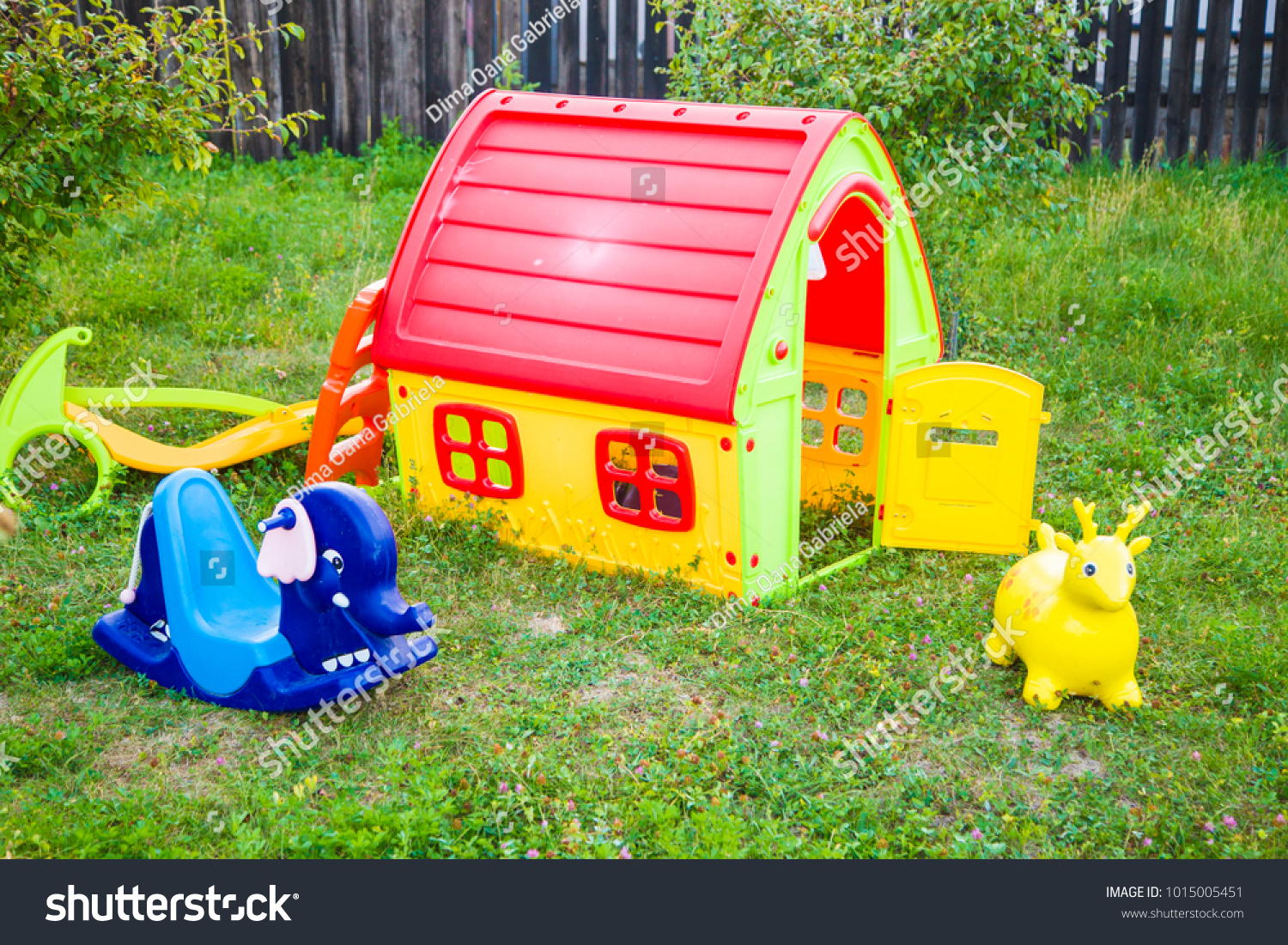 Small House Decoration Garden Playground Kids Stock Photo Edit