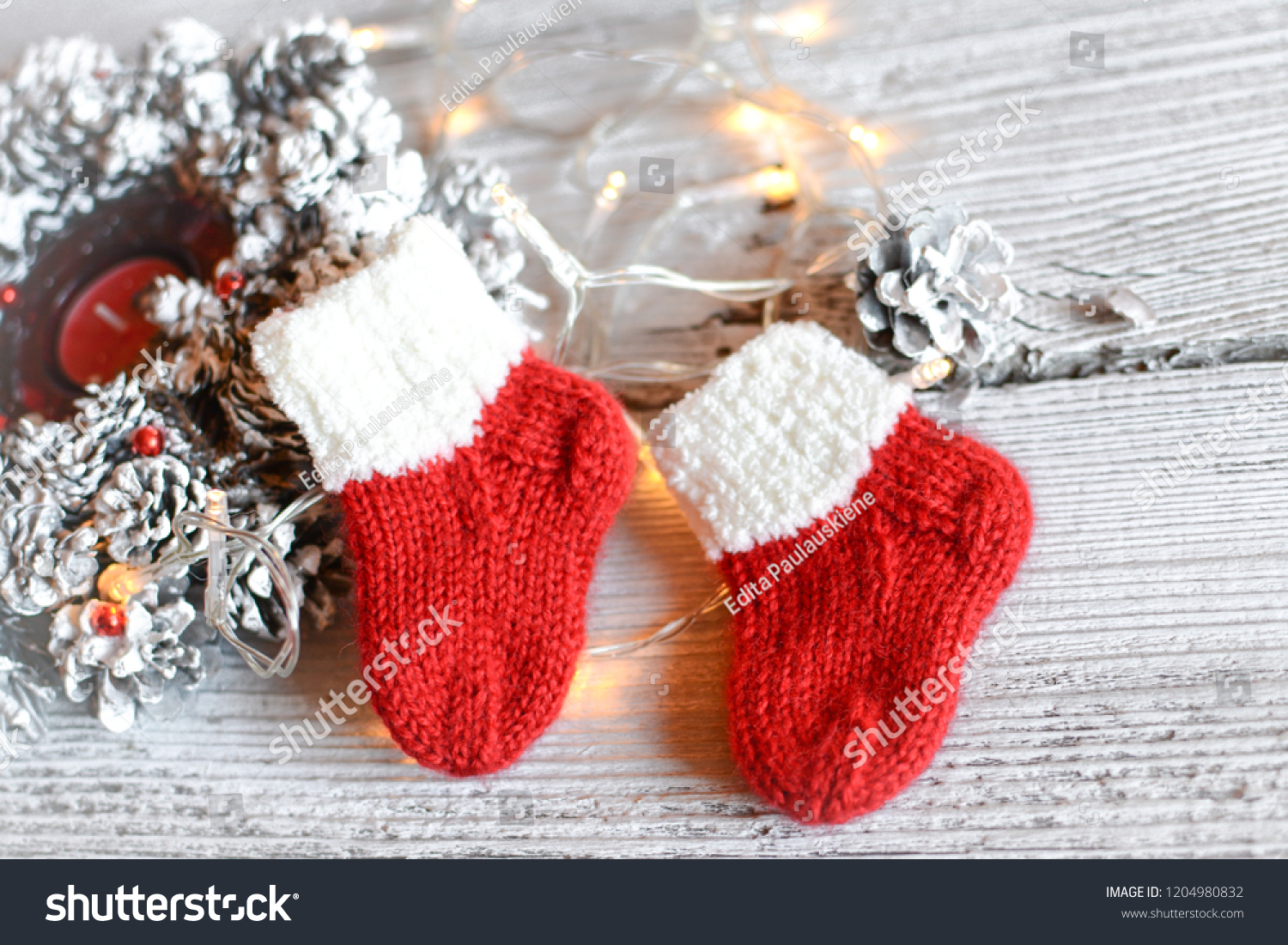 newborn christmas socks
